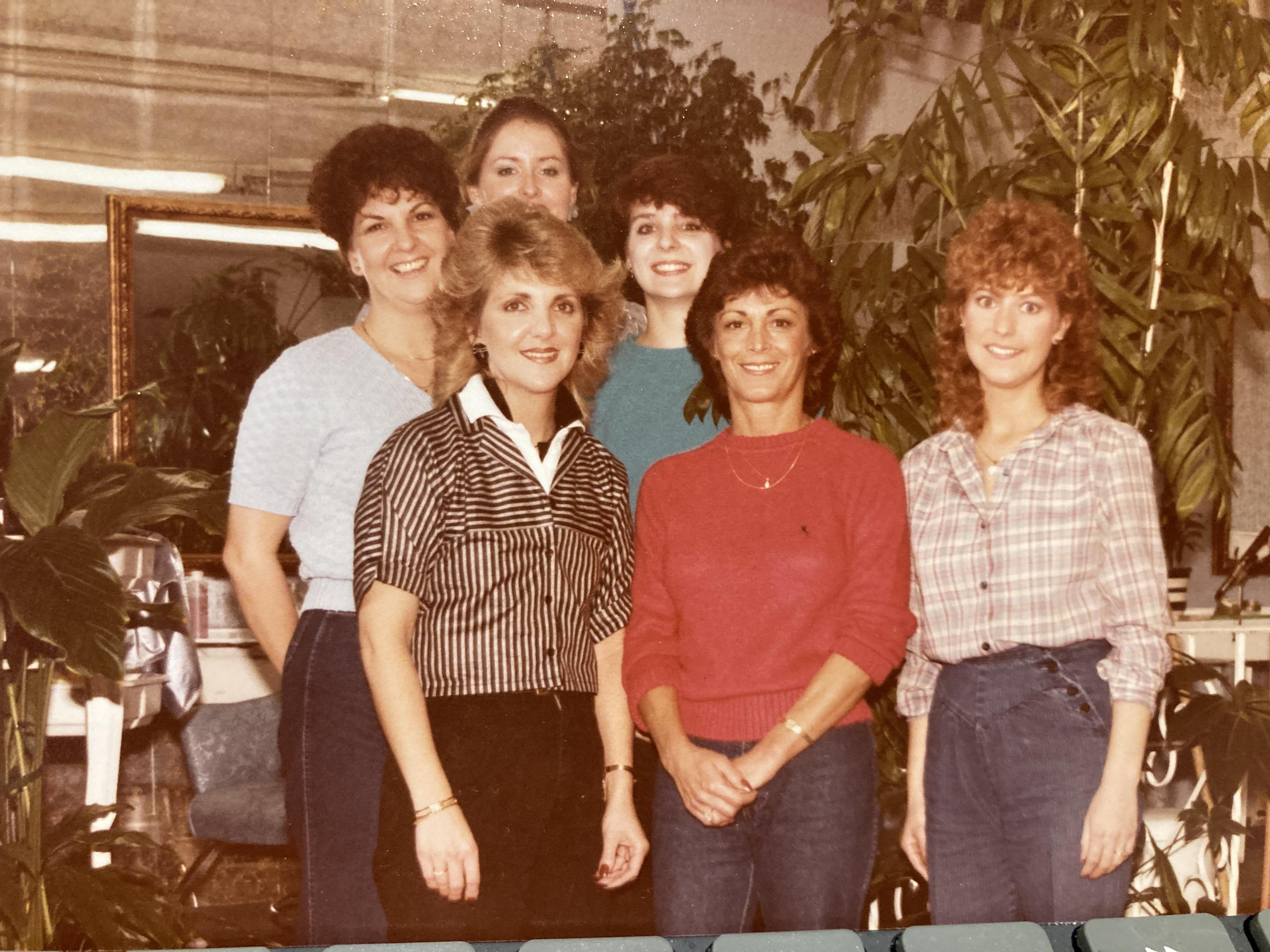 A group of women posing for a photo