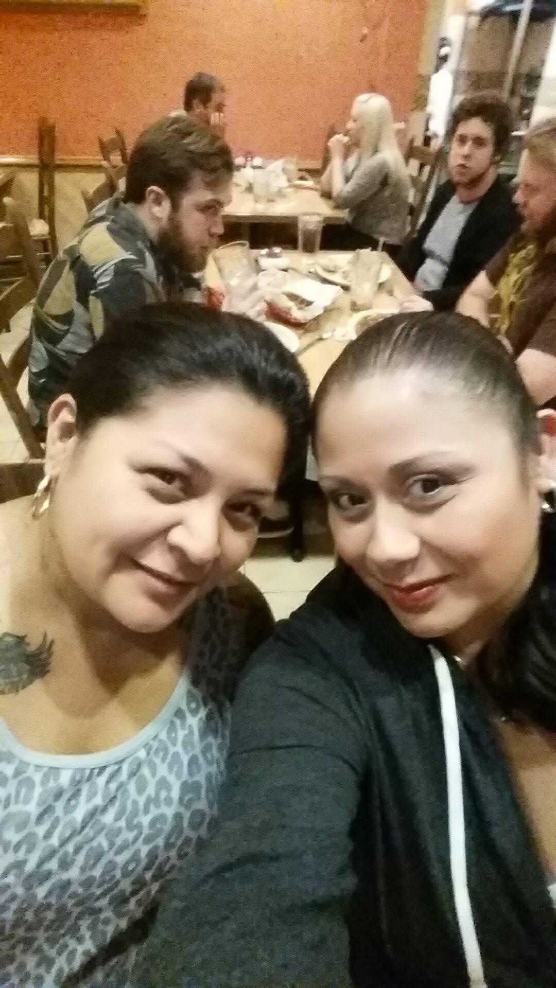 Two women taking a selfie