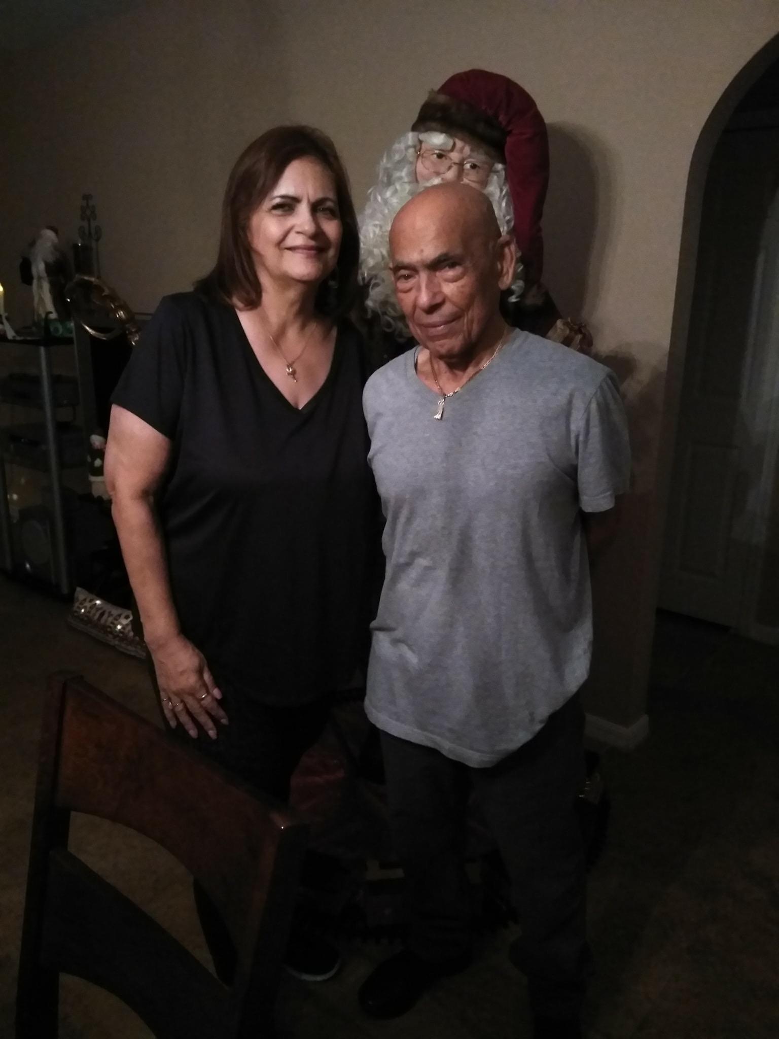 A man and woman standing together