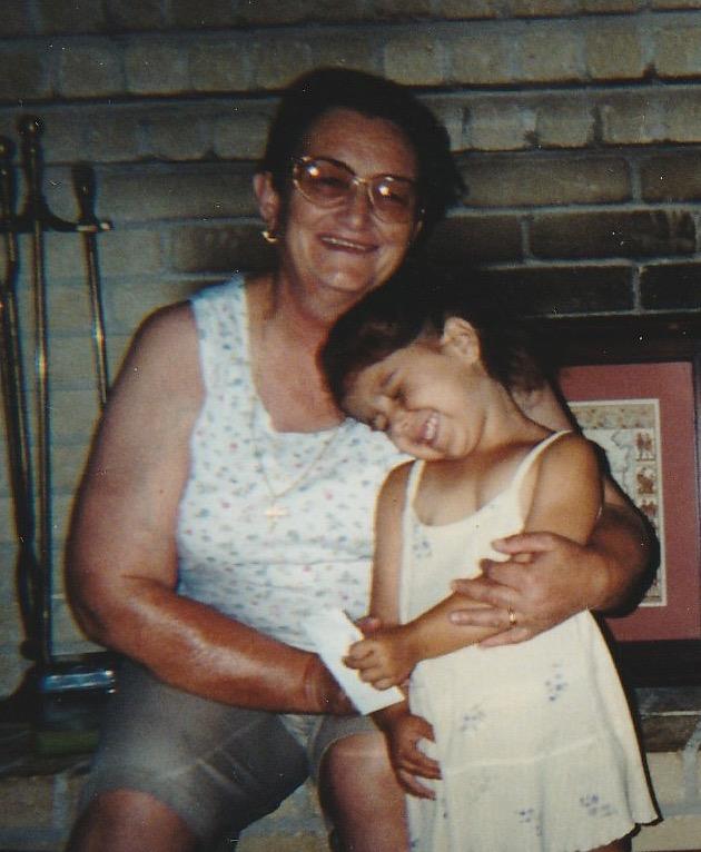 A woman holding a child