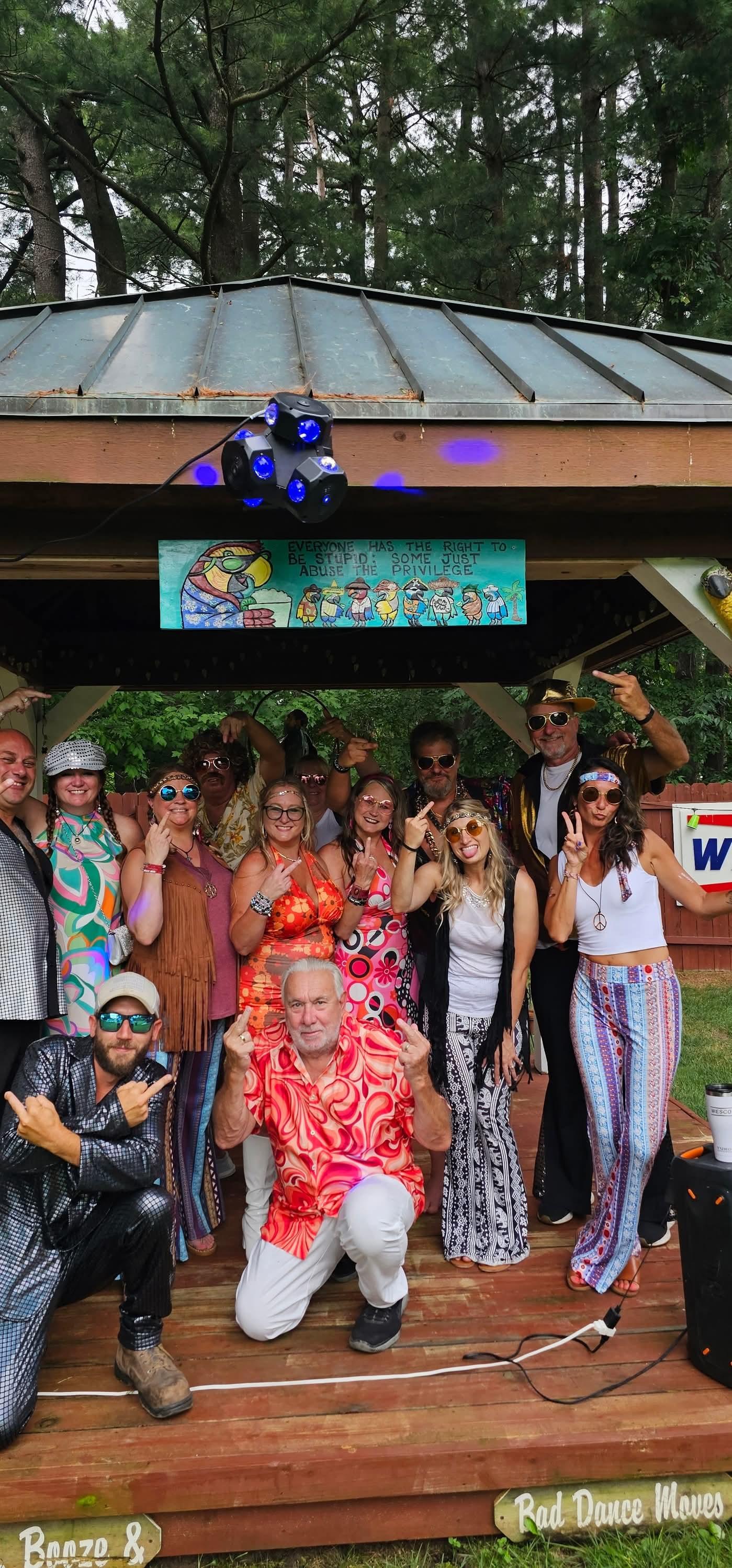 A group of people posing for a photo