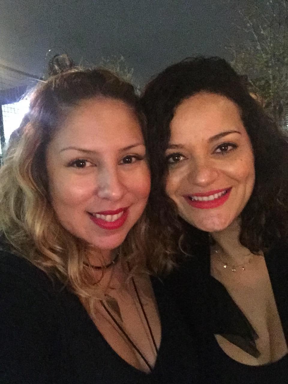 Two women taking a selfie