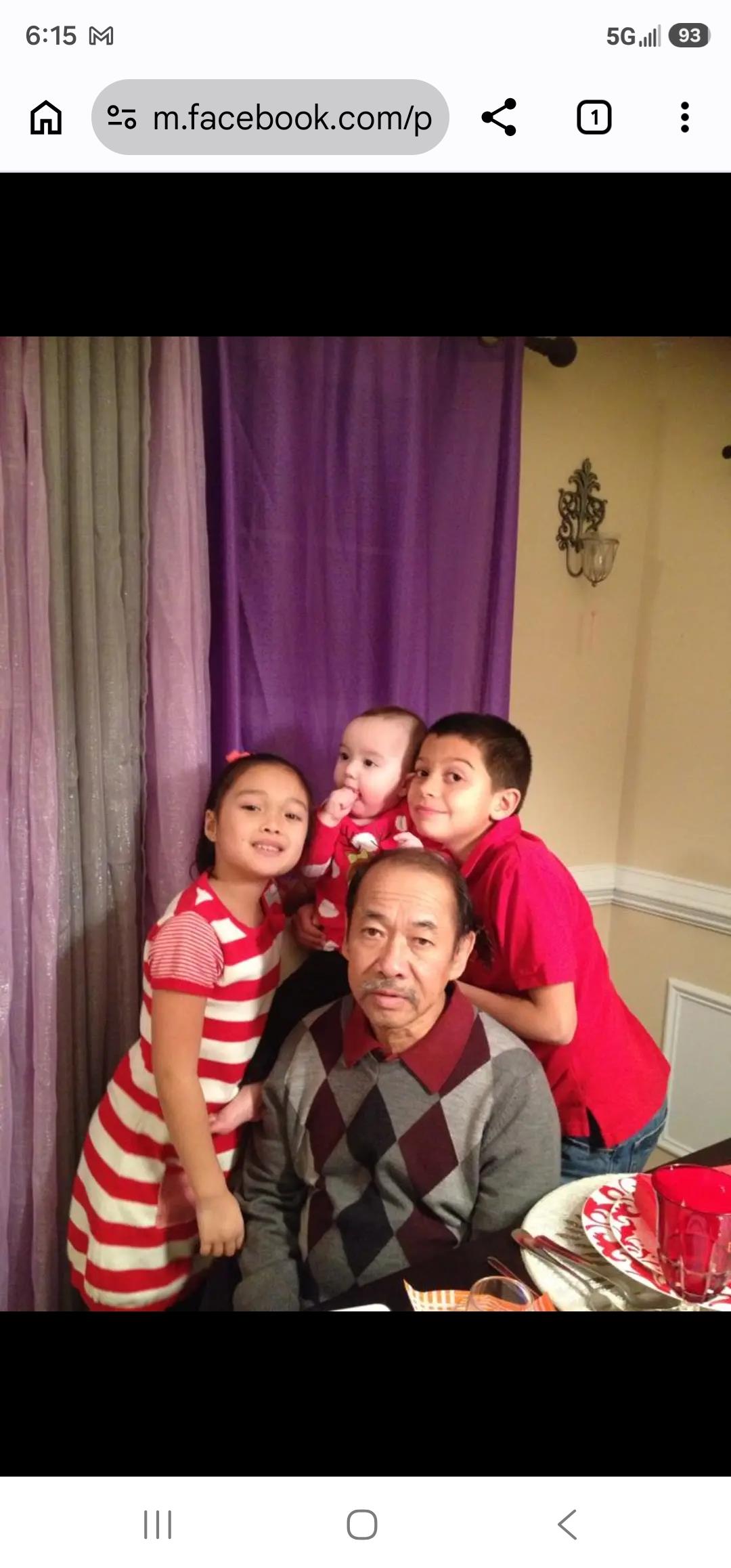 A man with a group of children