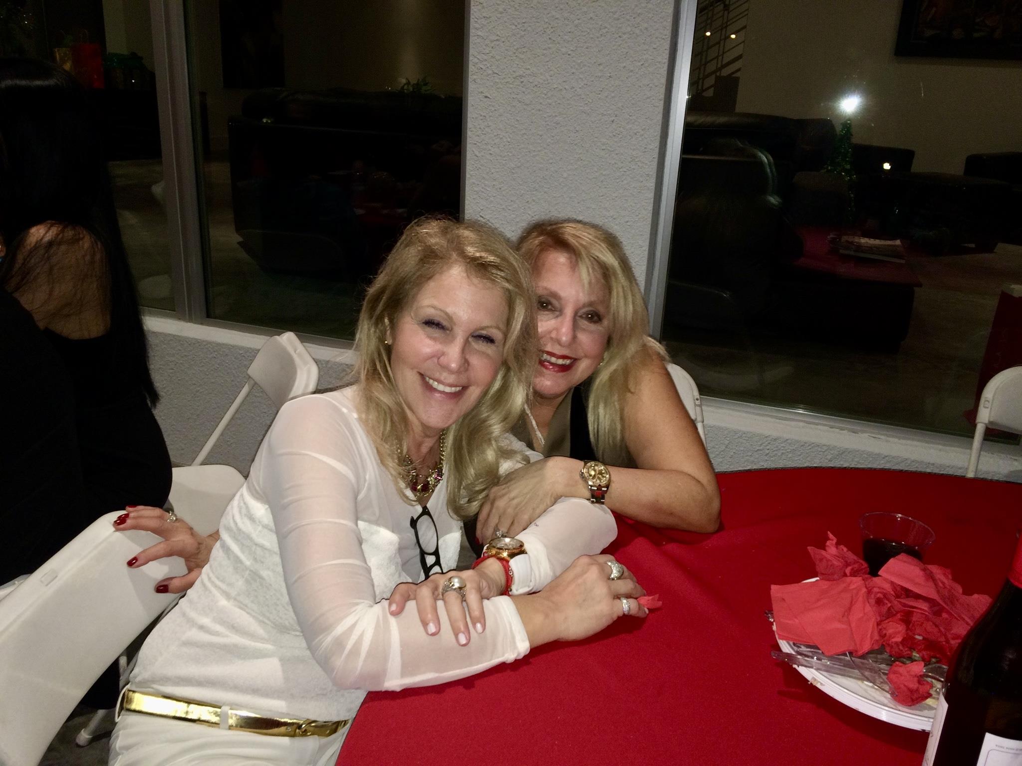 Two women sitting at a table