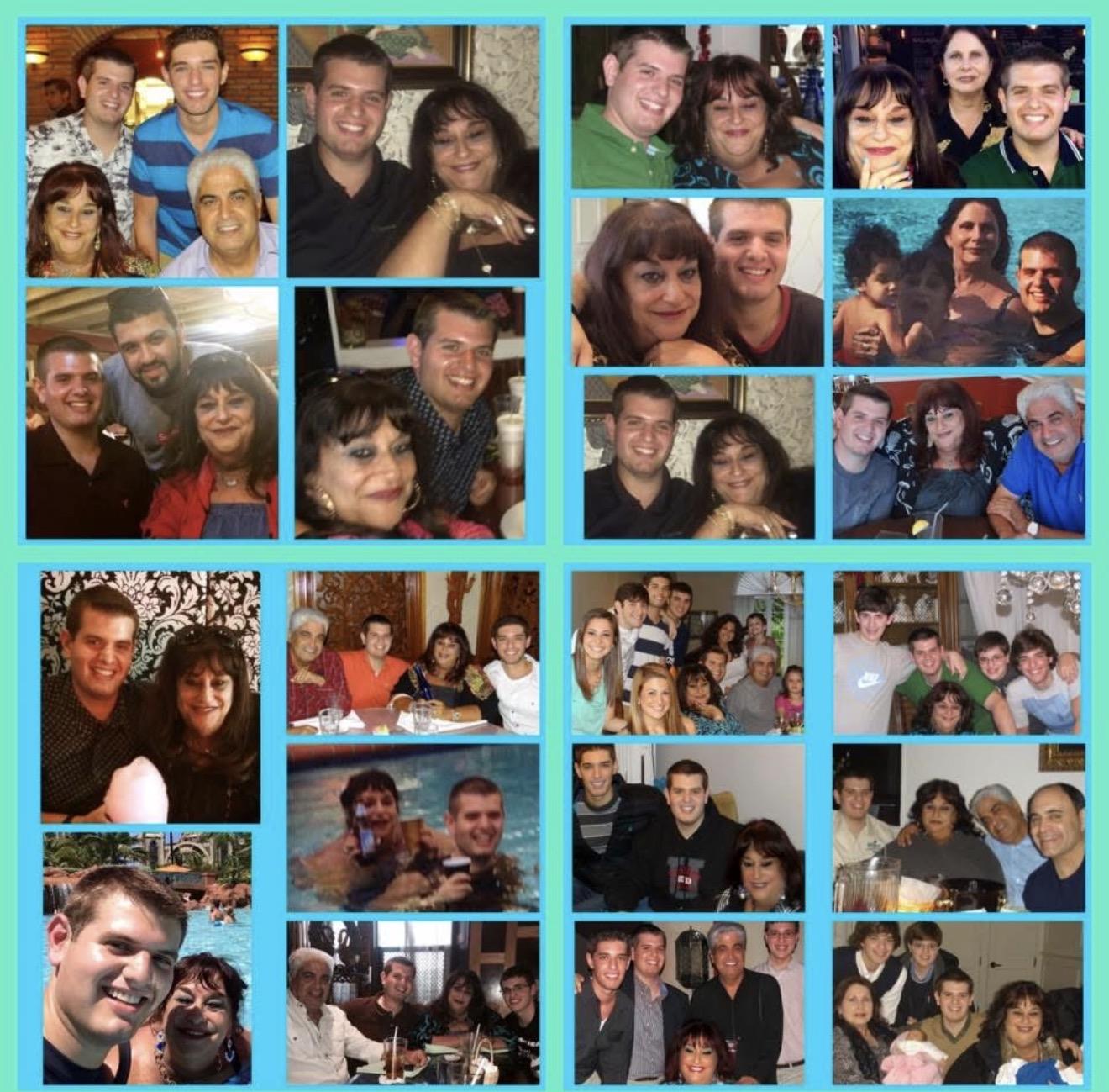 A collage of a group of people