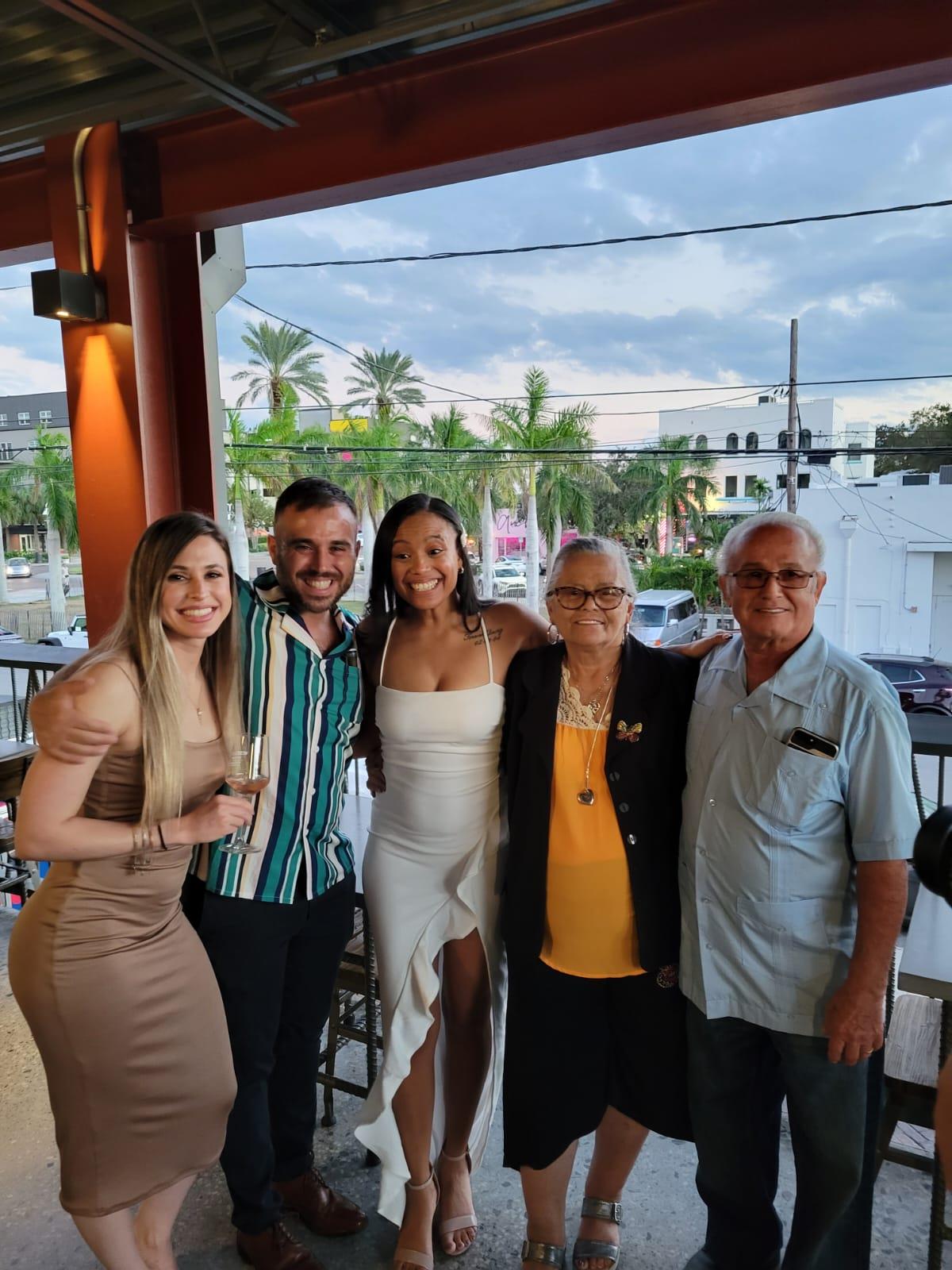 A group of people posing for a photo