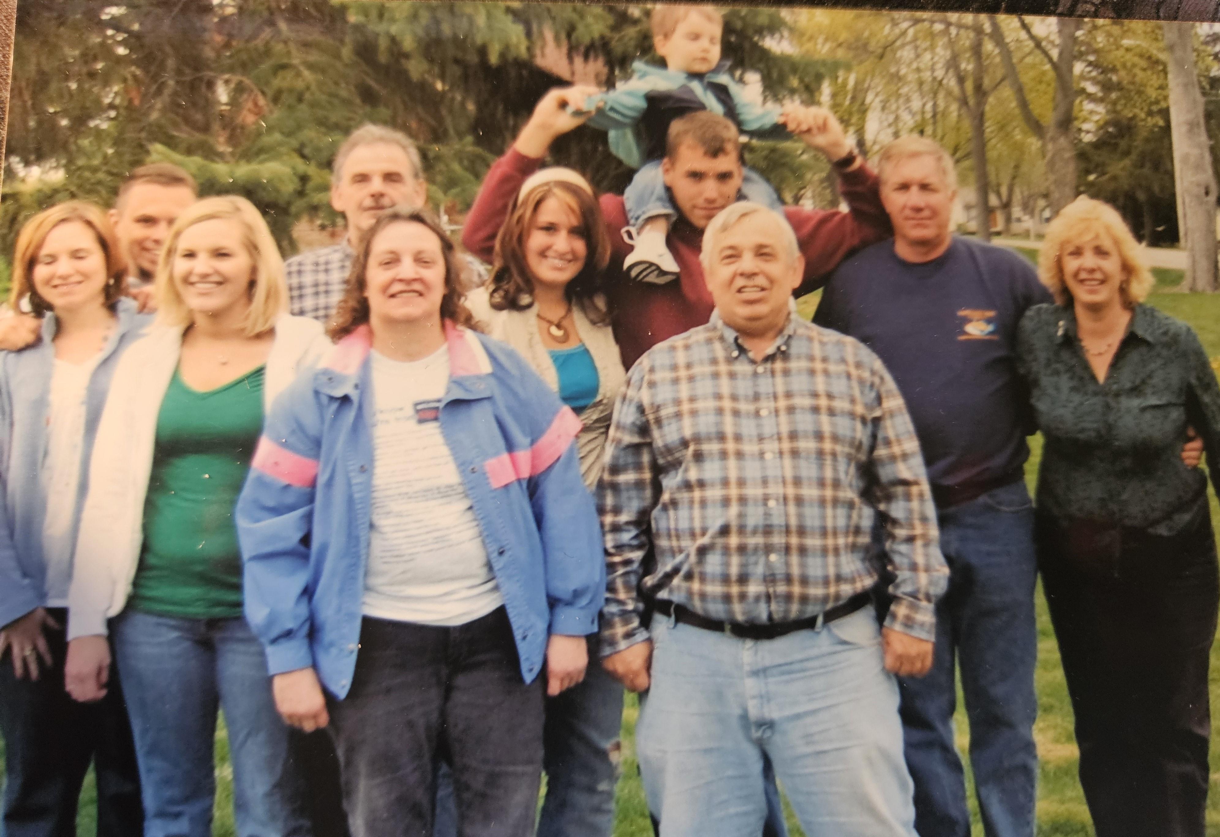 A group of people posing for a photo
