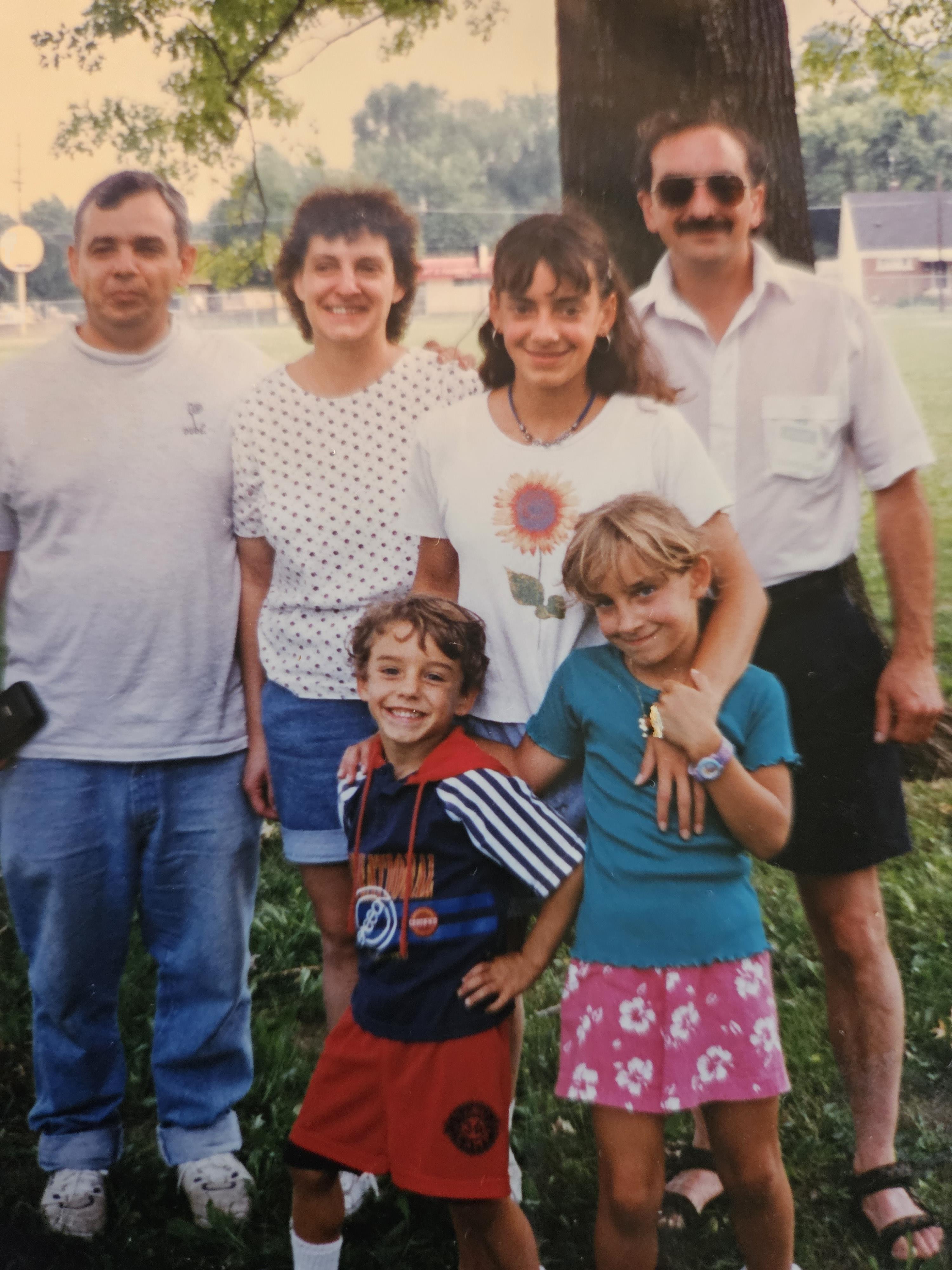 A group of people posing for a photo