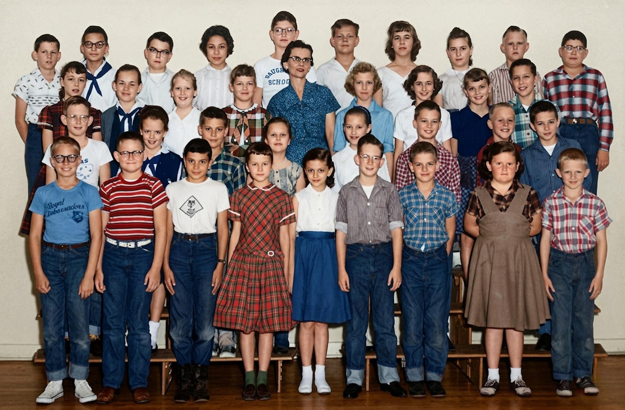 A group of children posing for a photo