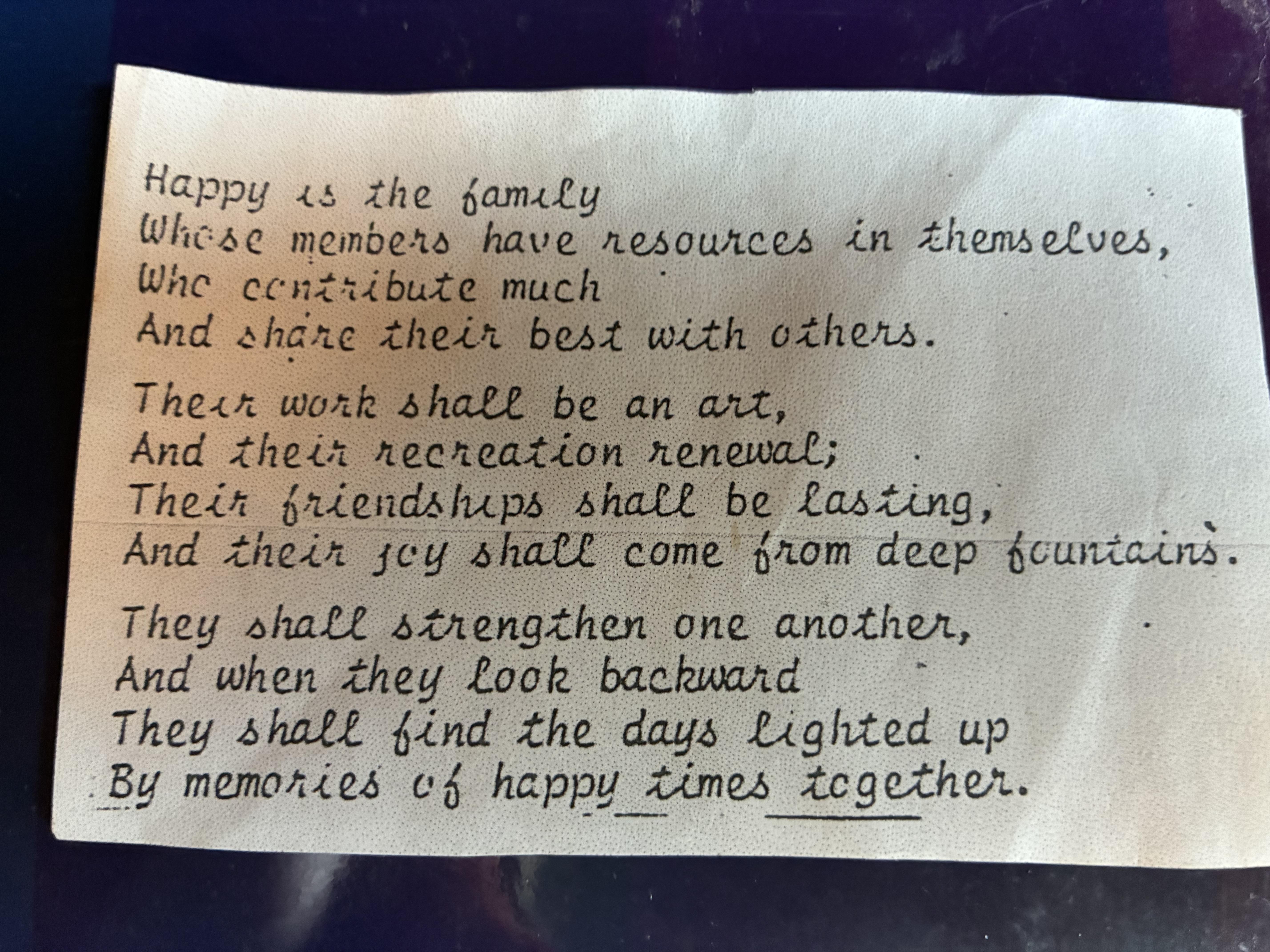 A piece of paper with writing on it