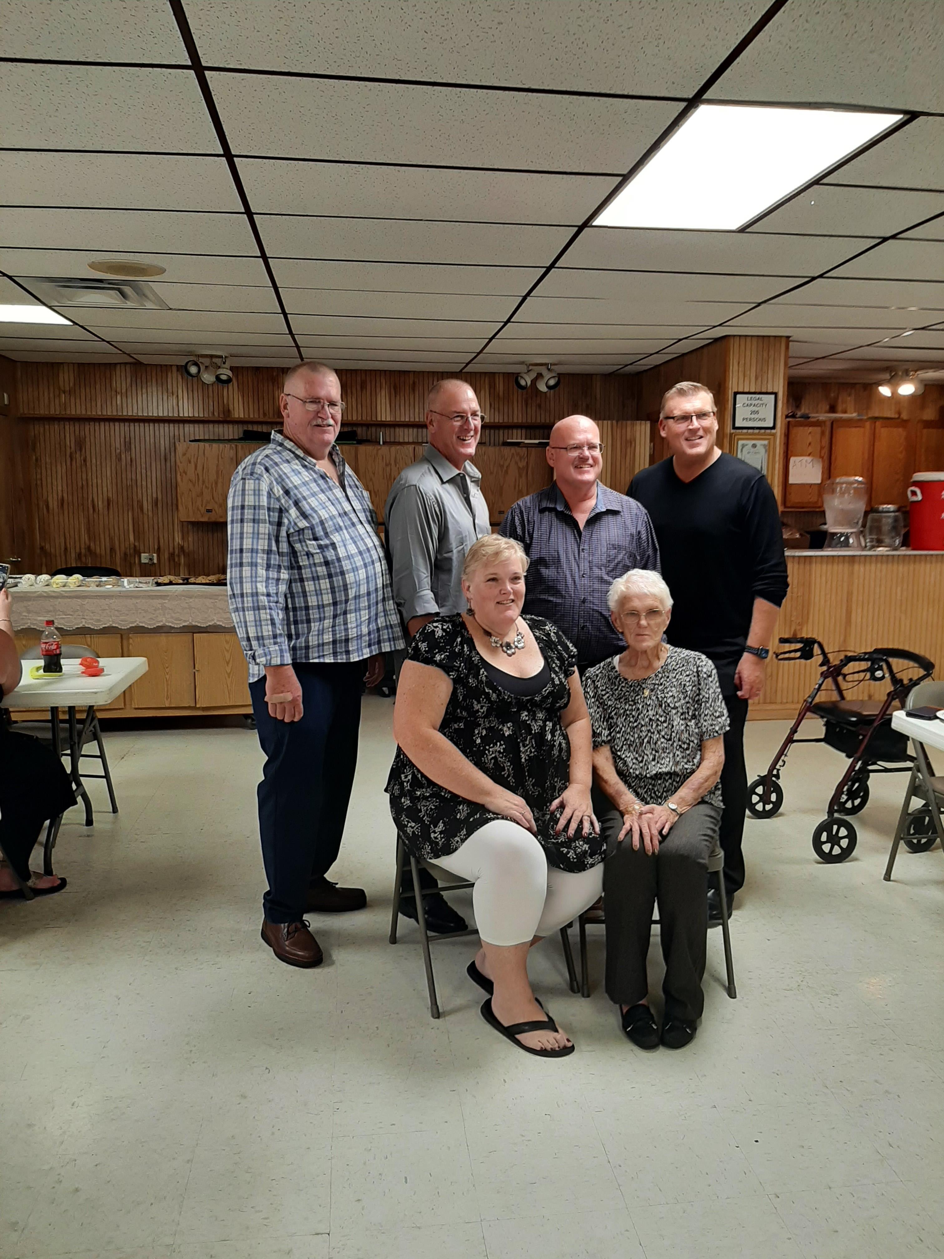 A group of people posing for a photo