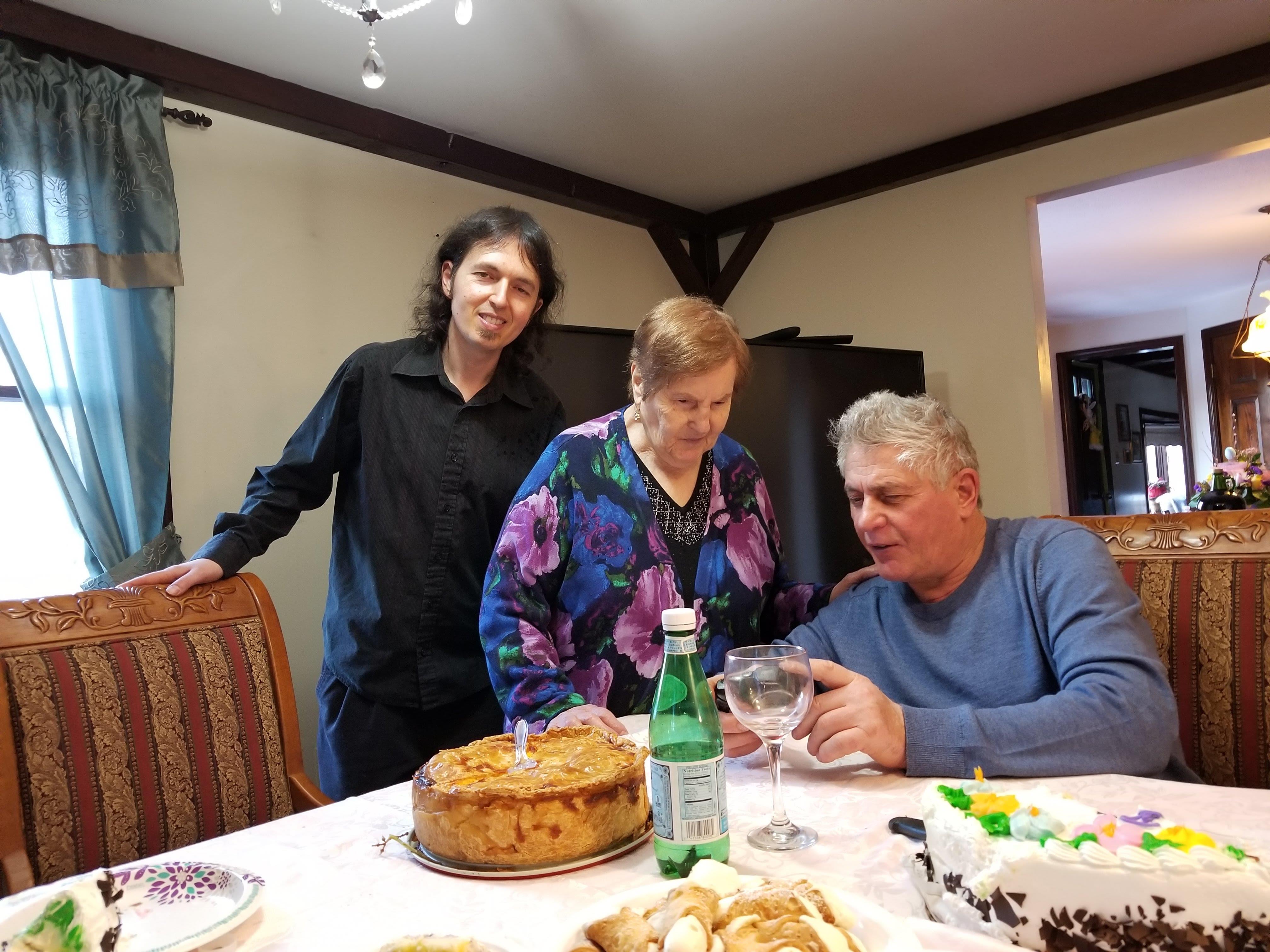 A group of people around a table