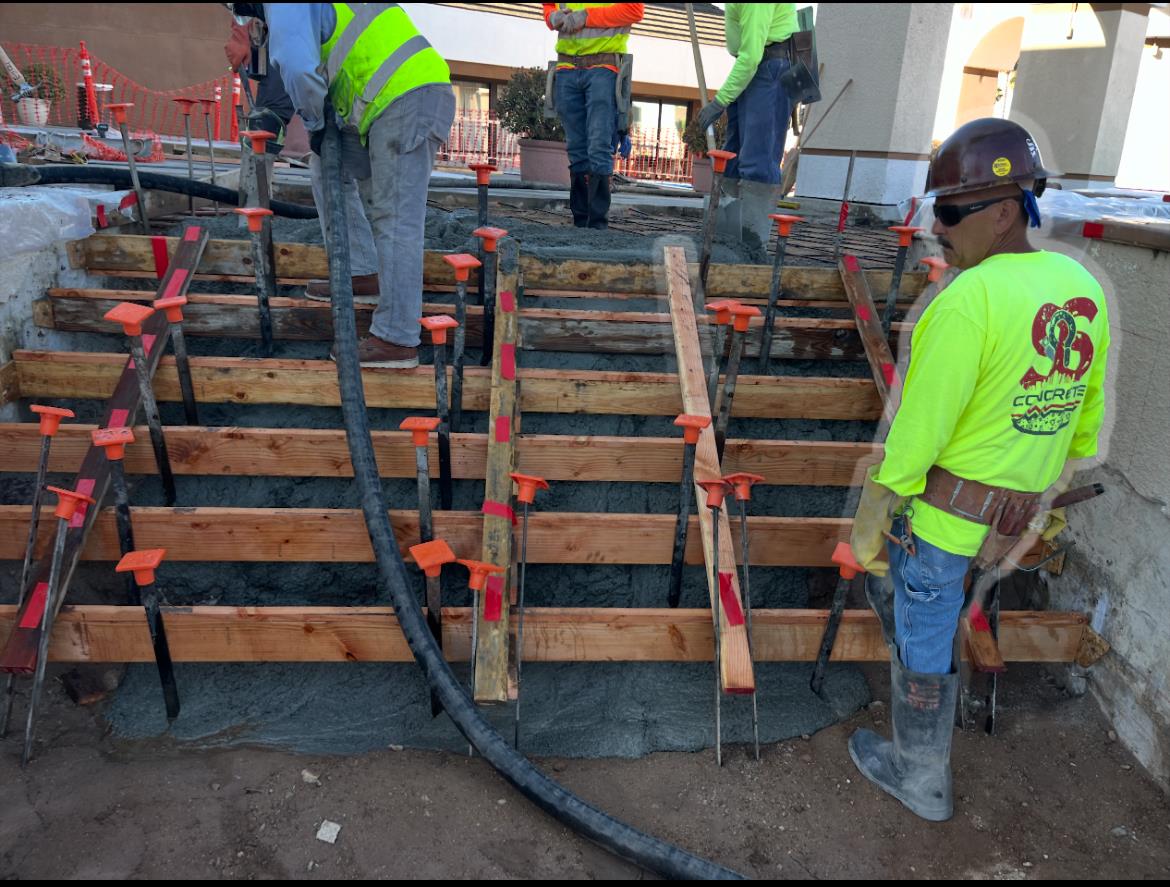 A group of men working on a construction site