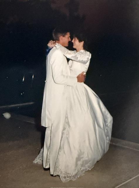 A man and woman dancing