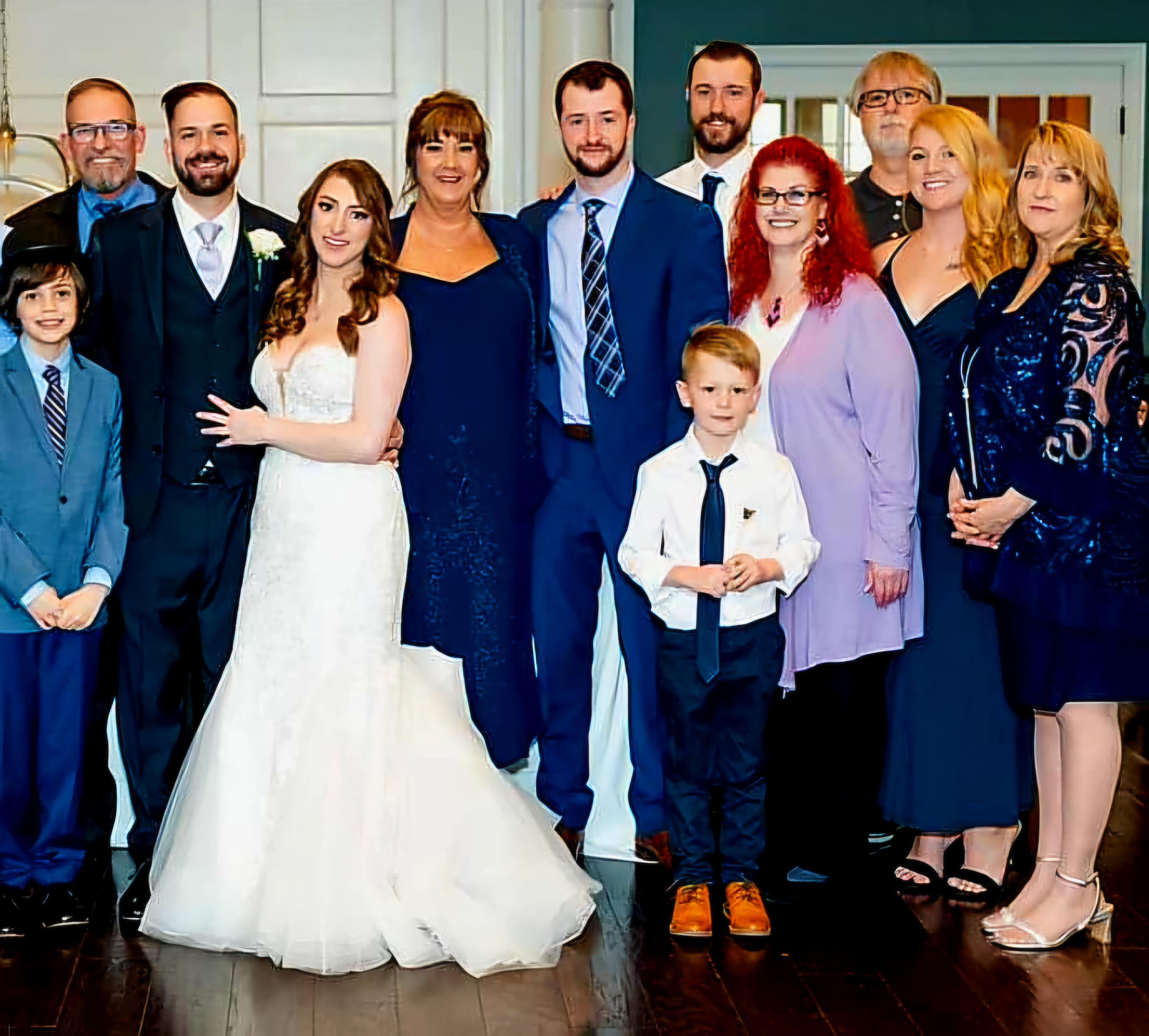 A group of people posing for a photo