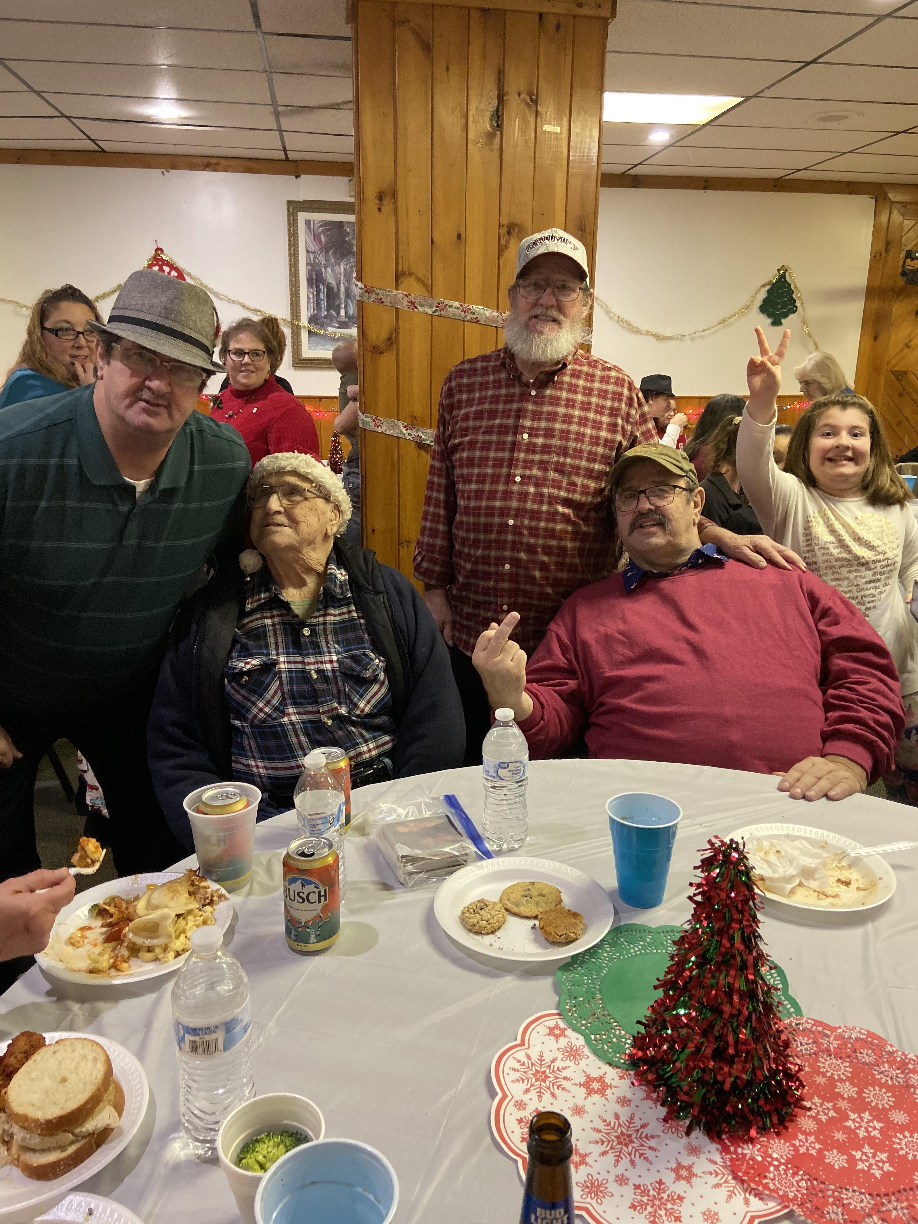 A group of people around a table