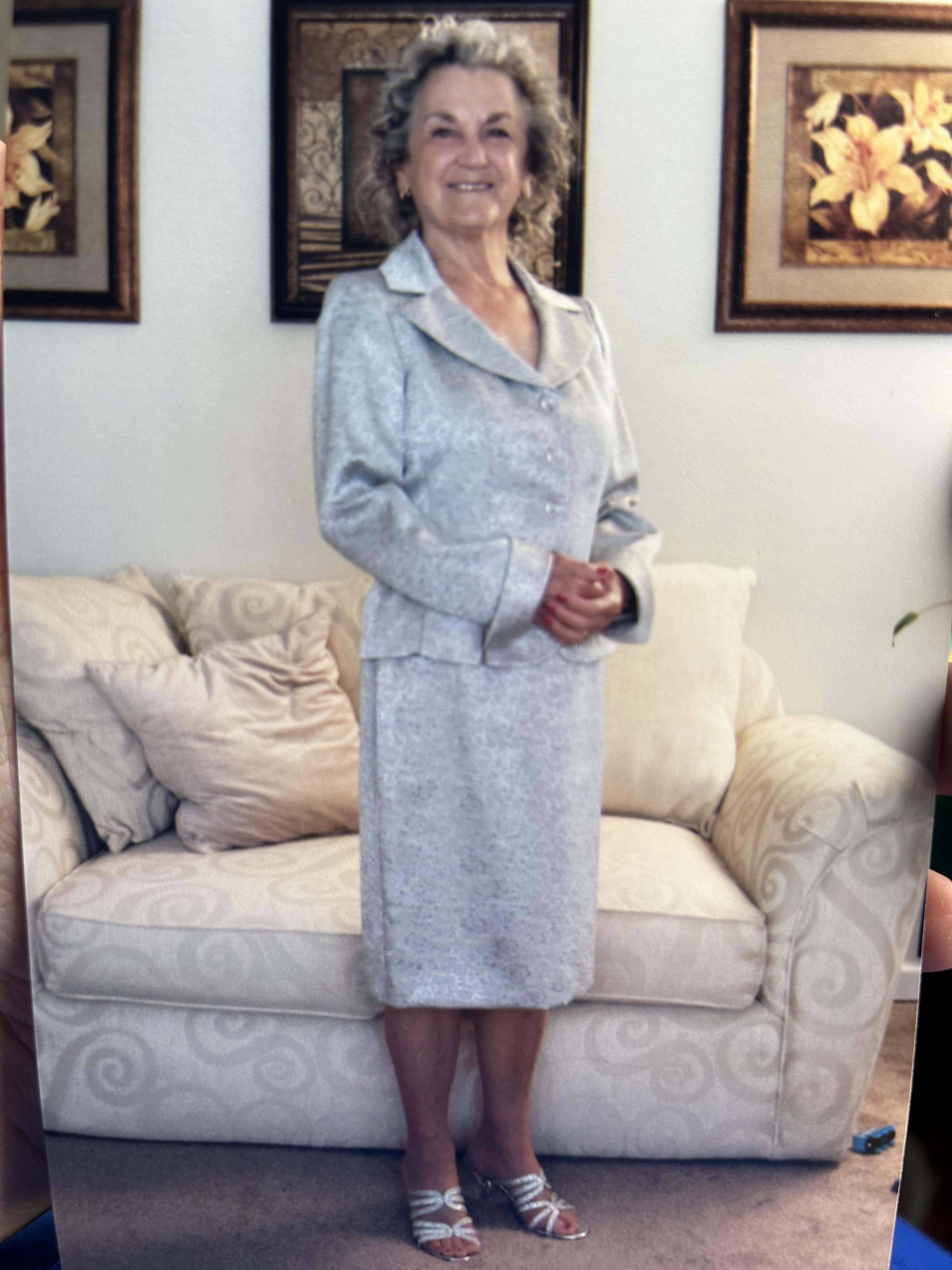 A woman standing in a room
