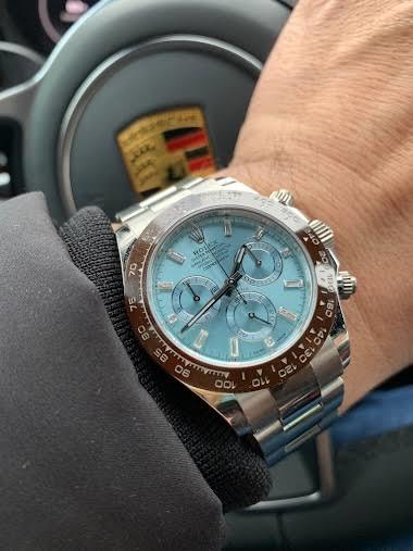 A person wearing a watch
