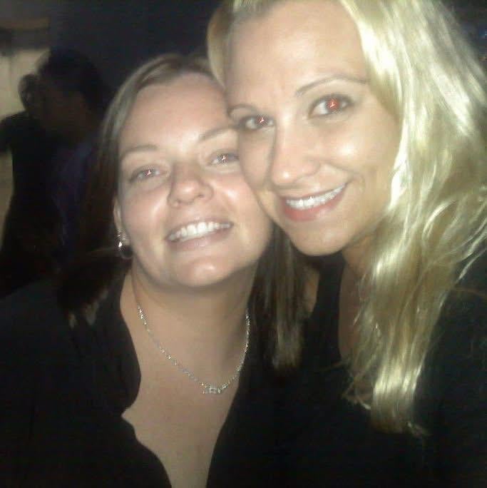 Two women taking a selfie