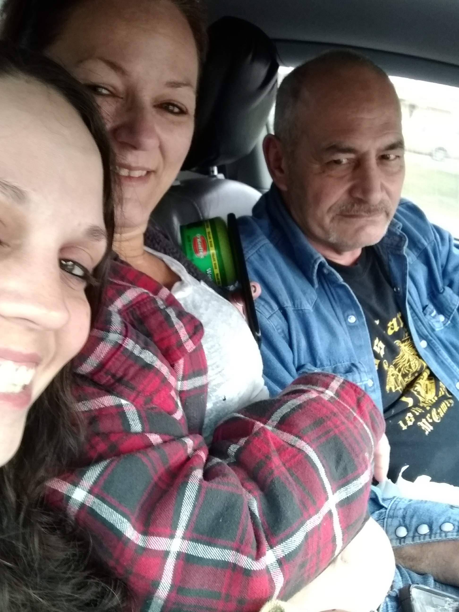 A group of people in a car