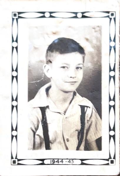 A portrait of a young boy