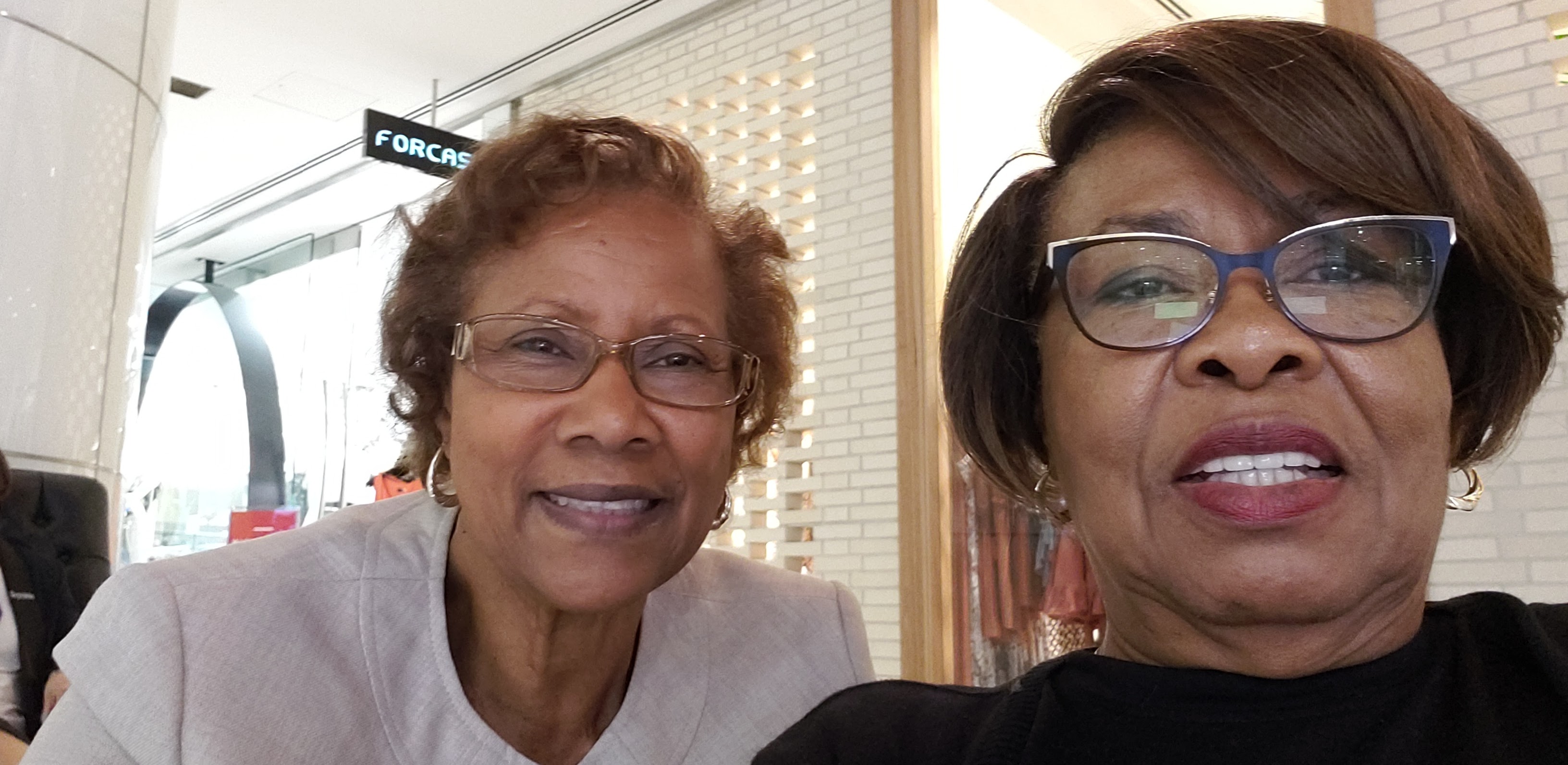 Two women taking a selfie