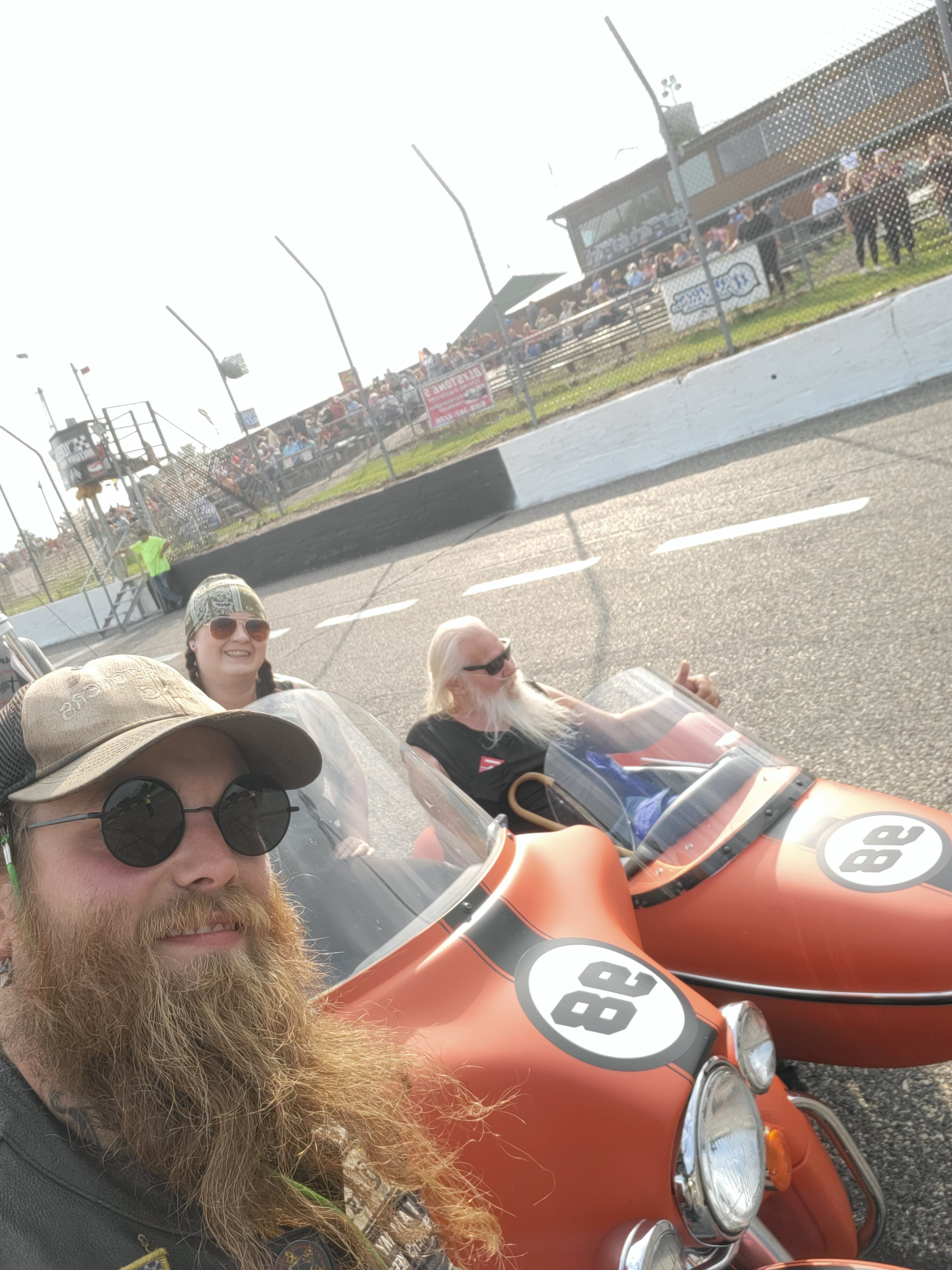 A group of people on a motorcycle