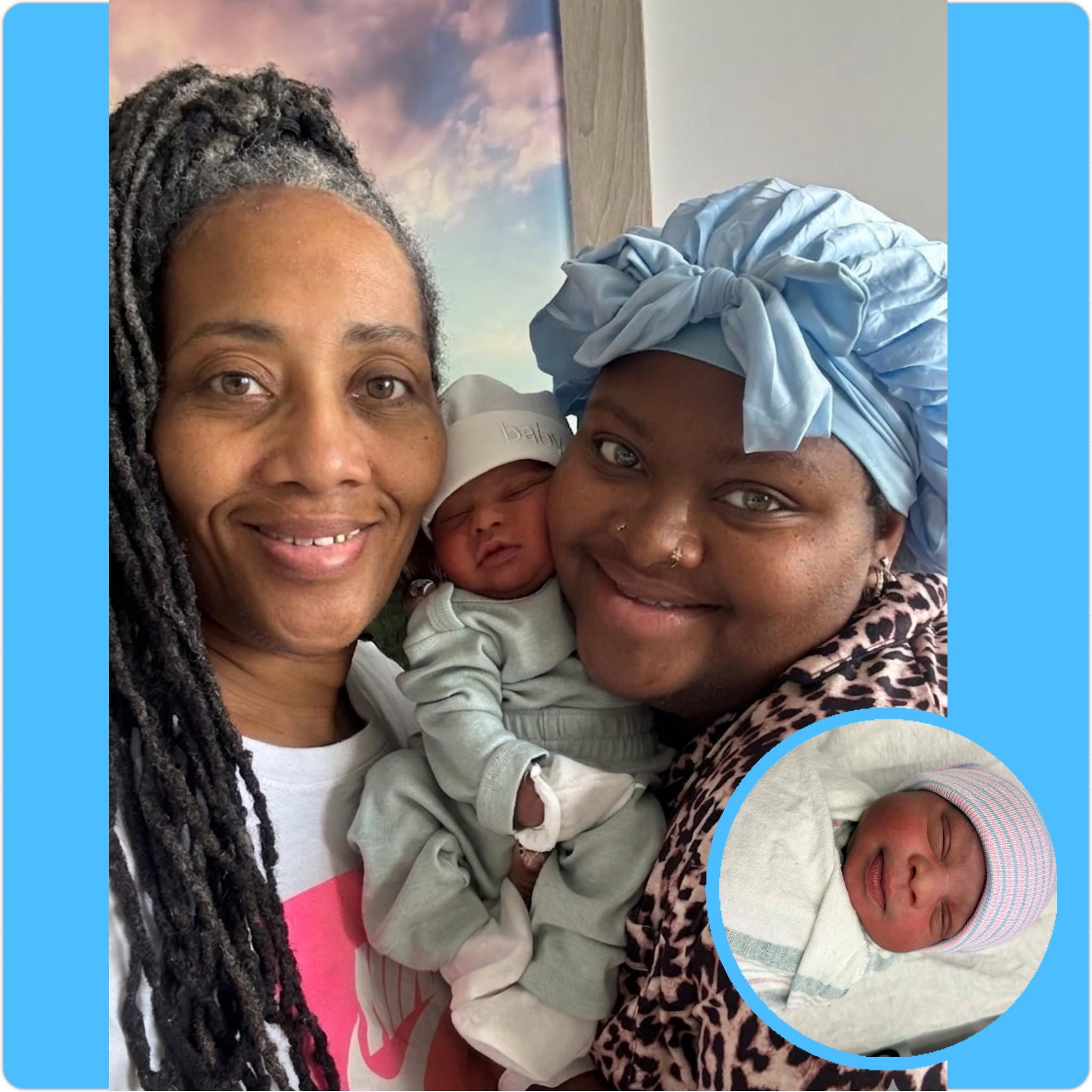 A woman holding a baby