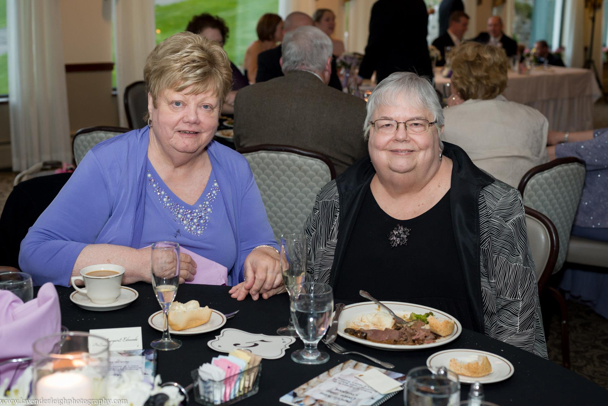 Two women sitting at a table