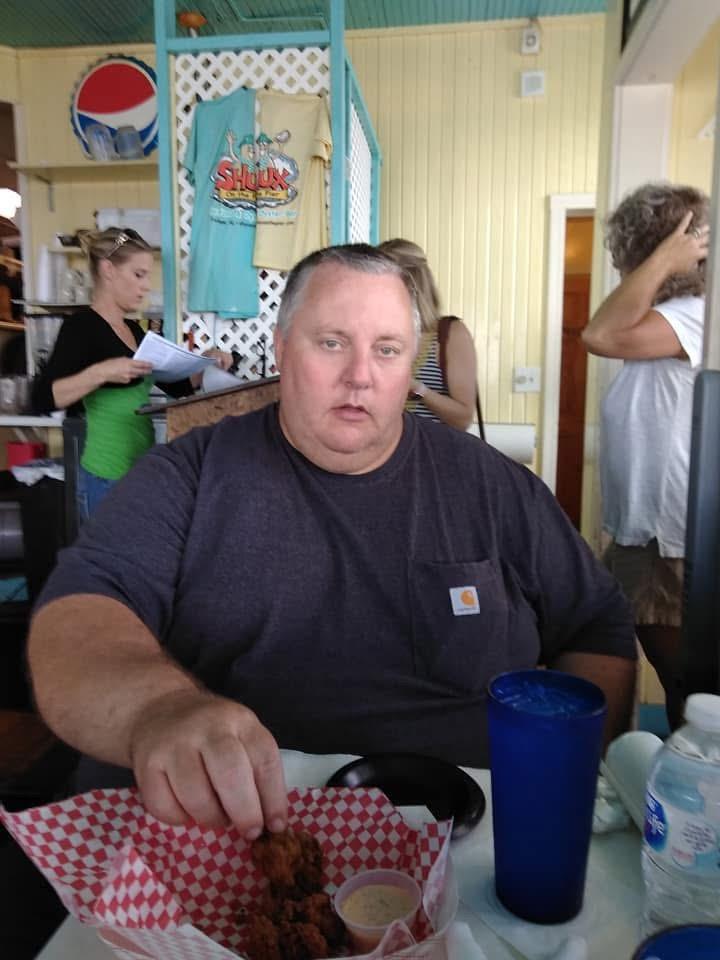 A man sitting at a table
