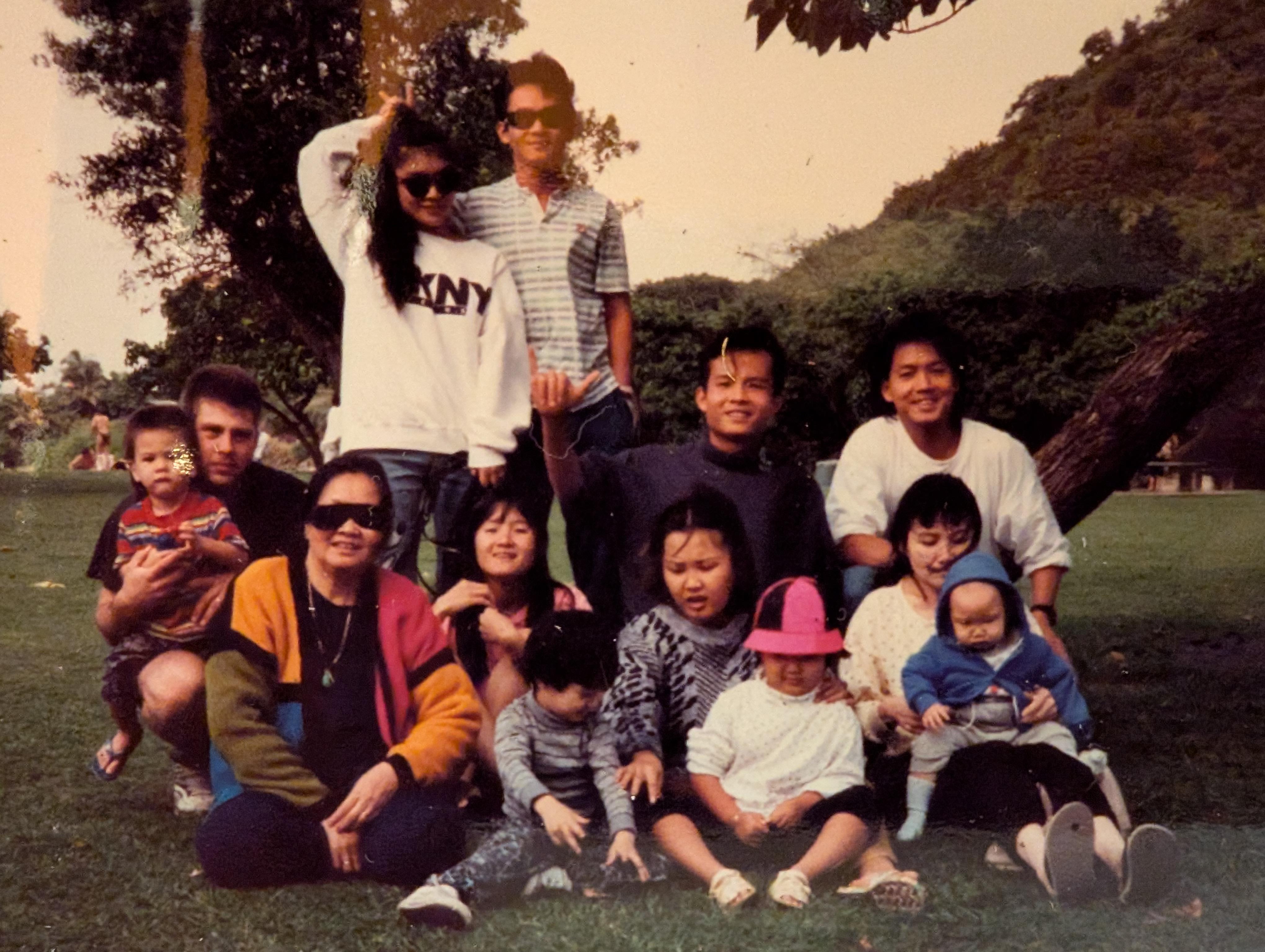 A group of people posing for a photo