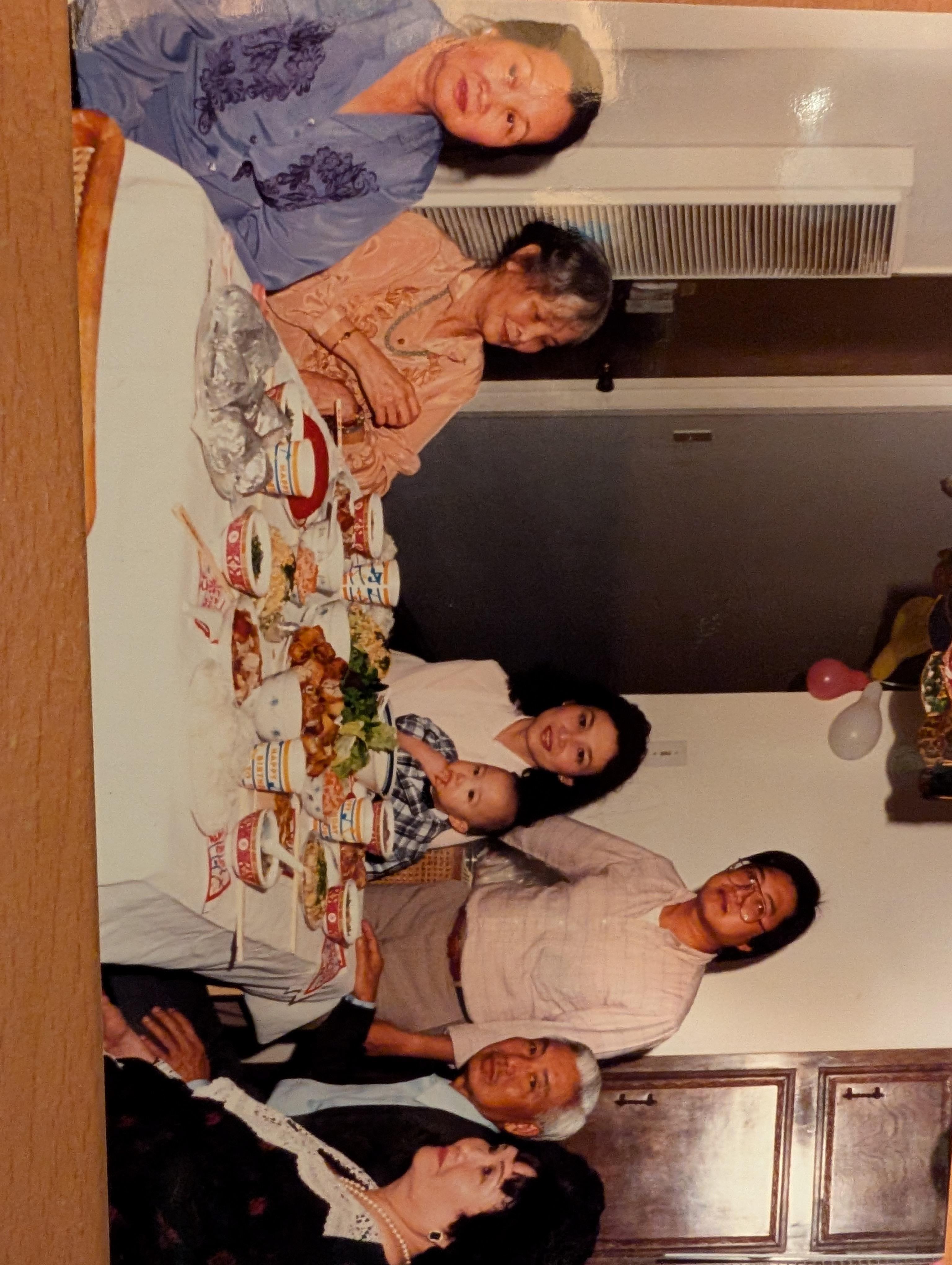 A group of people around a table