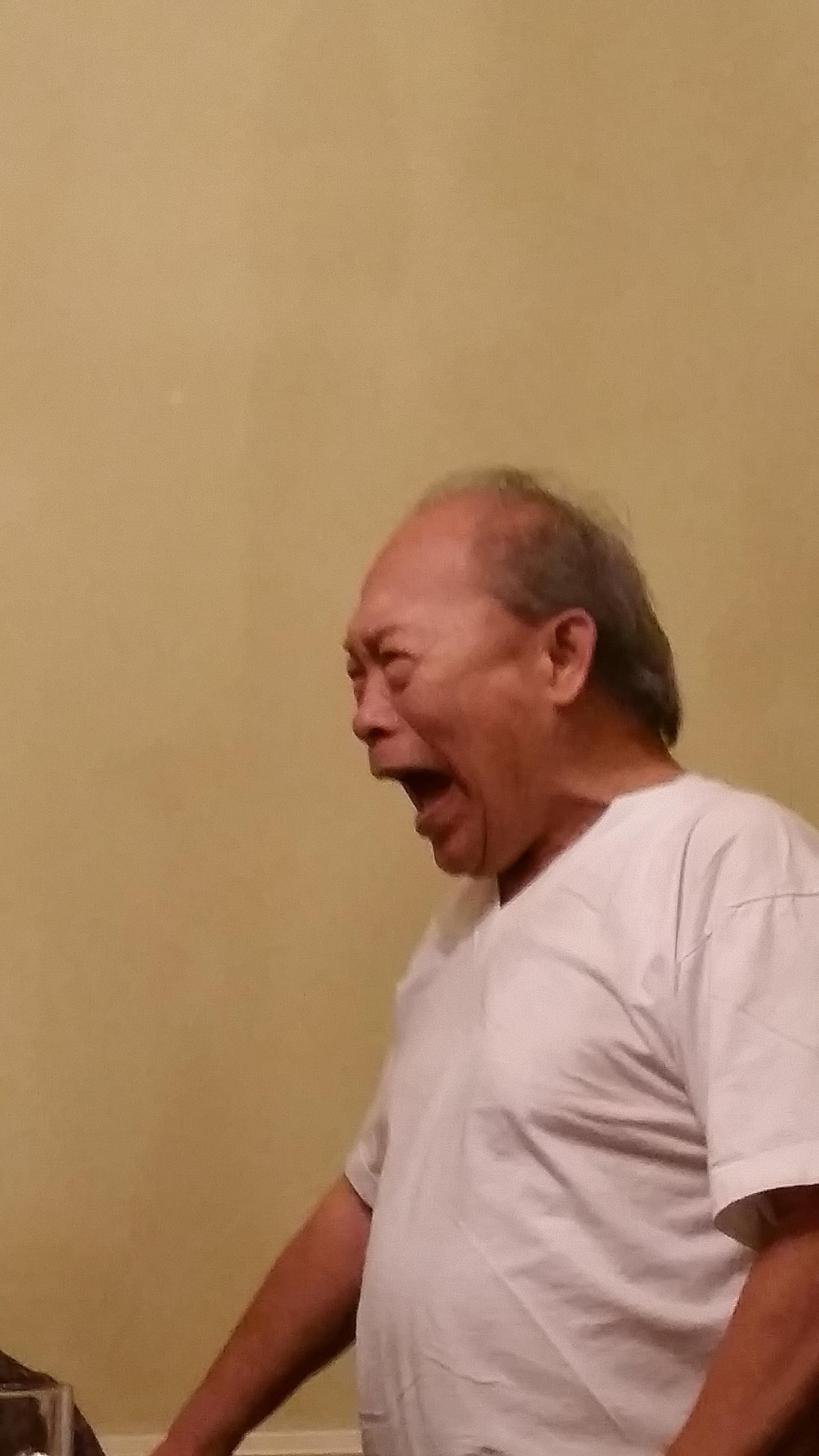 A man in a white shirt