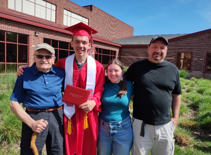 A group of people posing for a photo