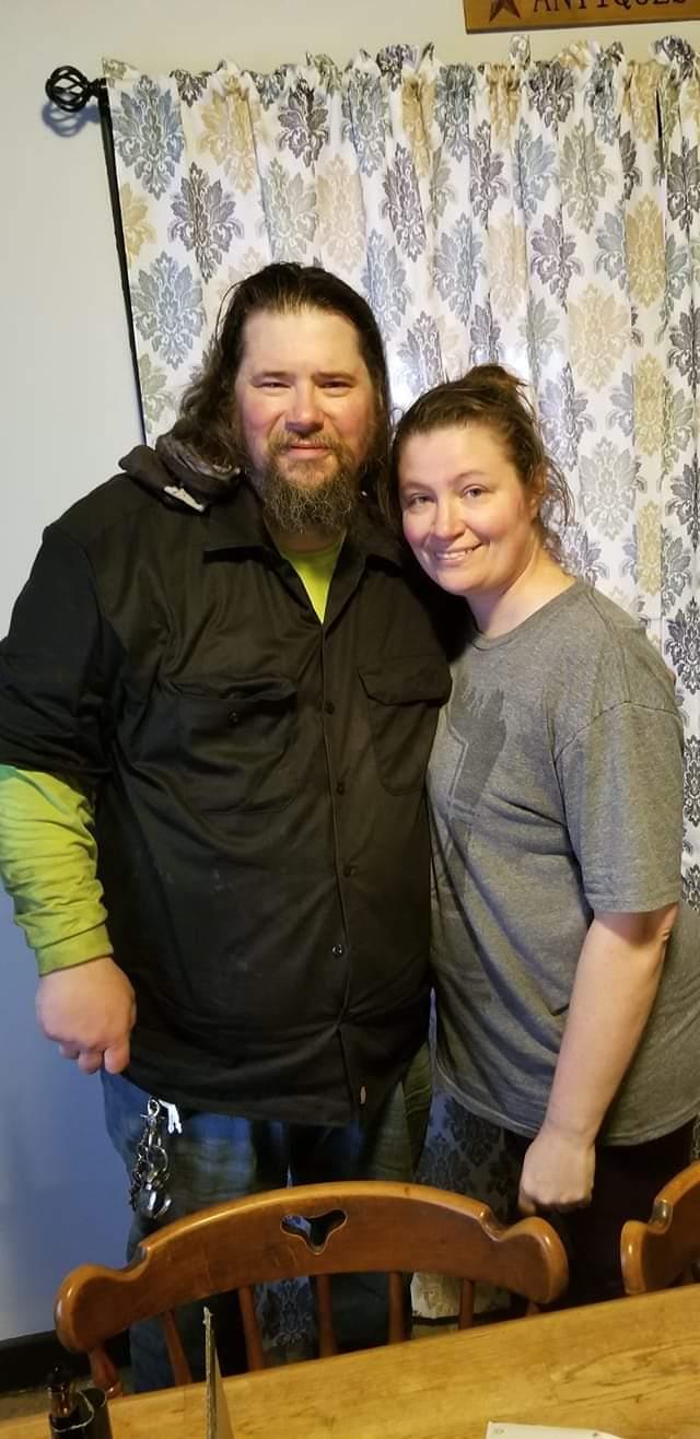 A man and woman standing together