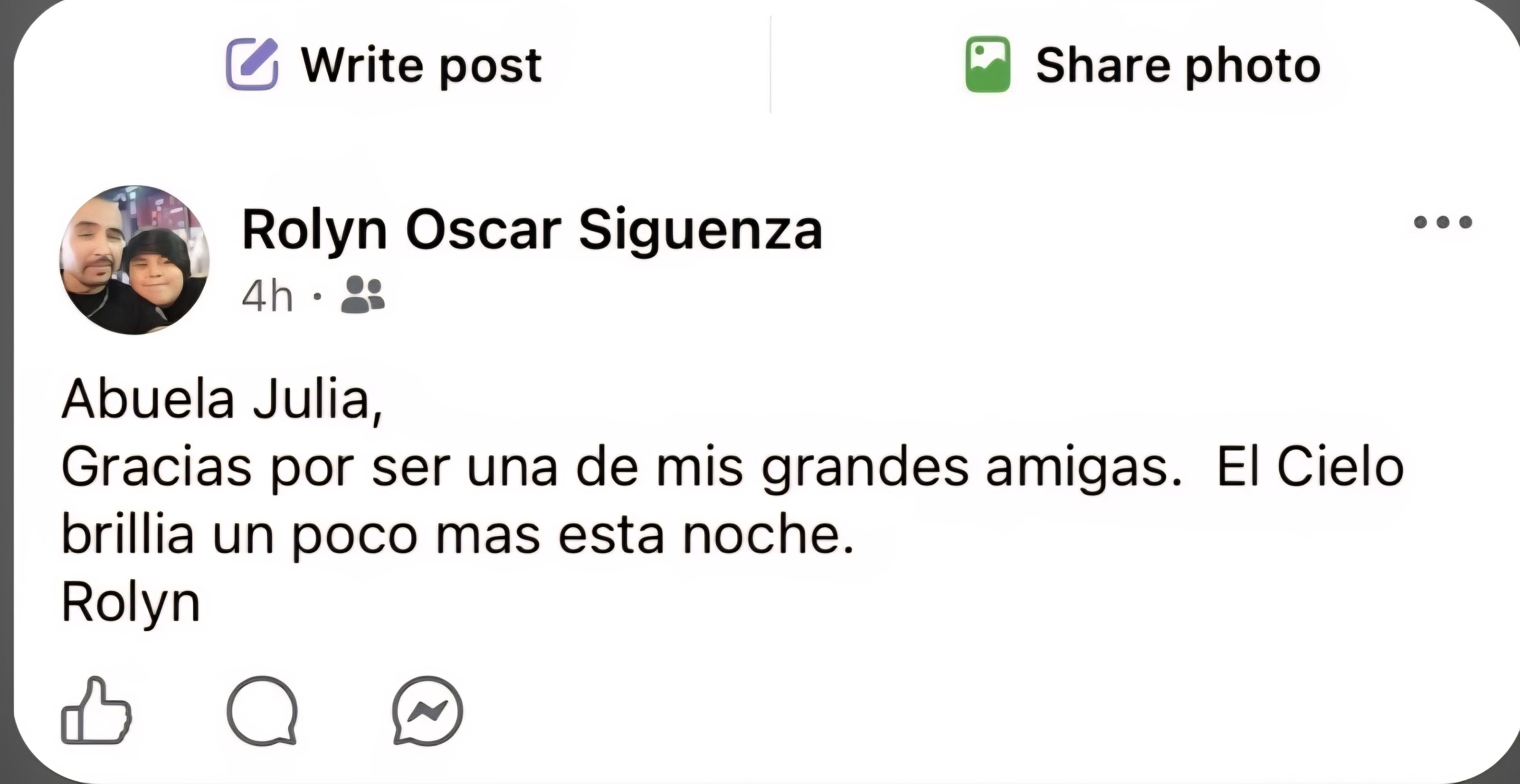 A screenshot of a social media post