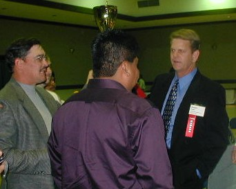 A group of men talking