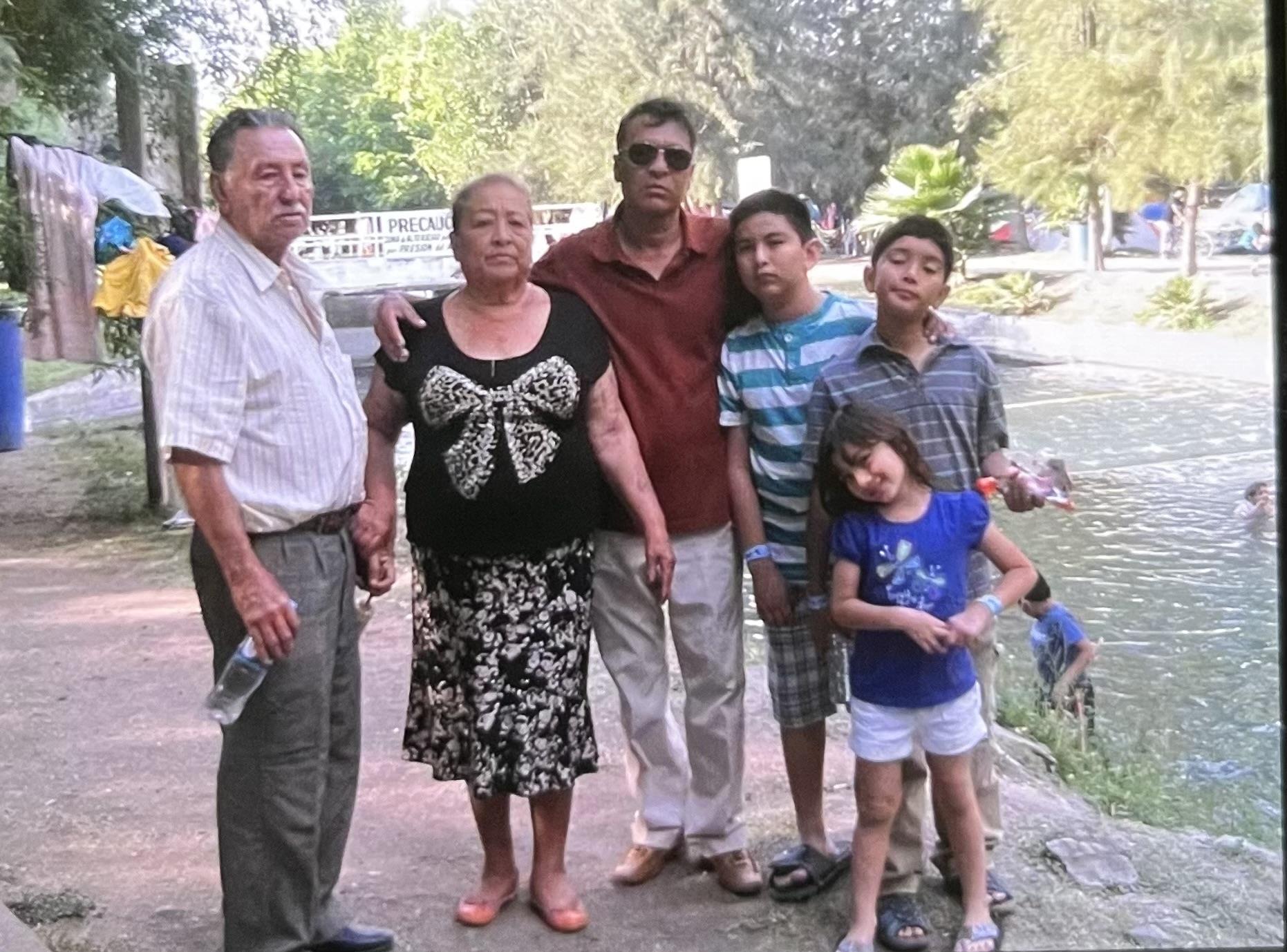 A group of people standing together