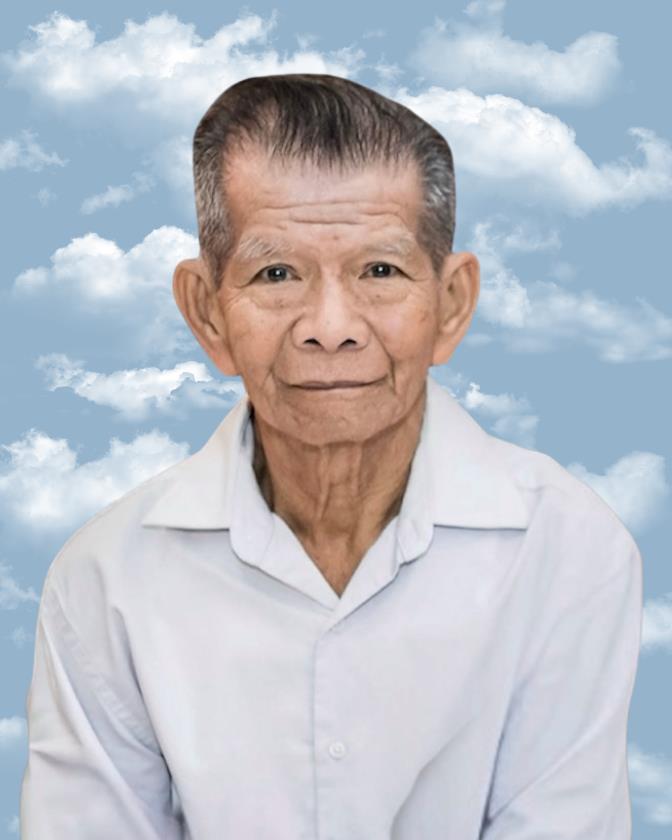 A man in a white shirt