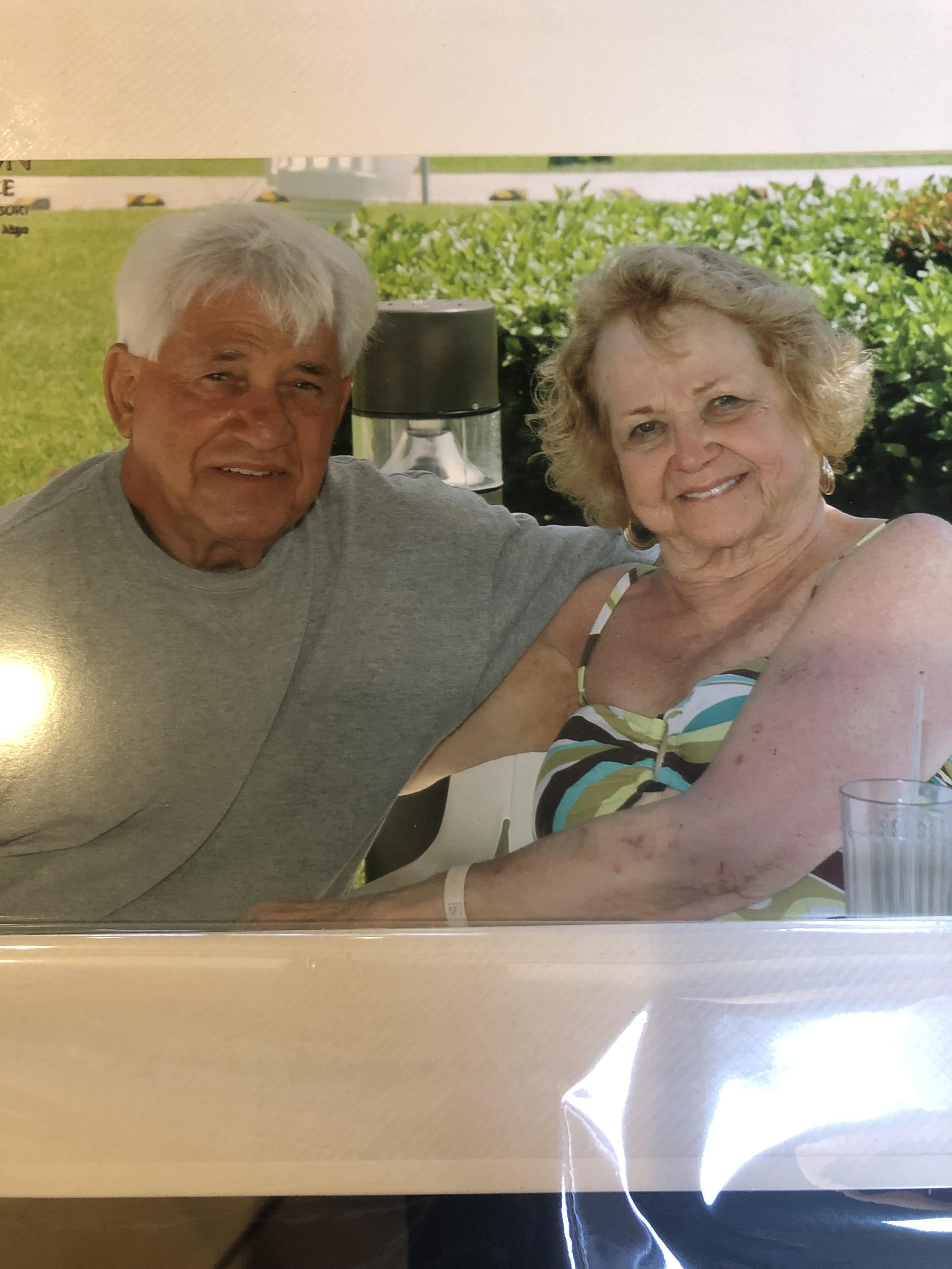 A man and woman sitting together