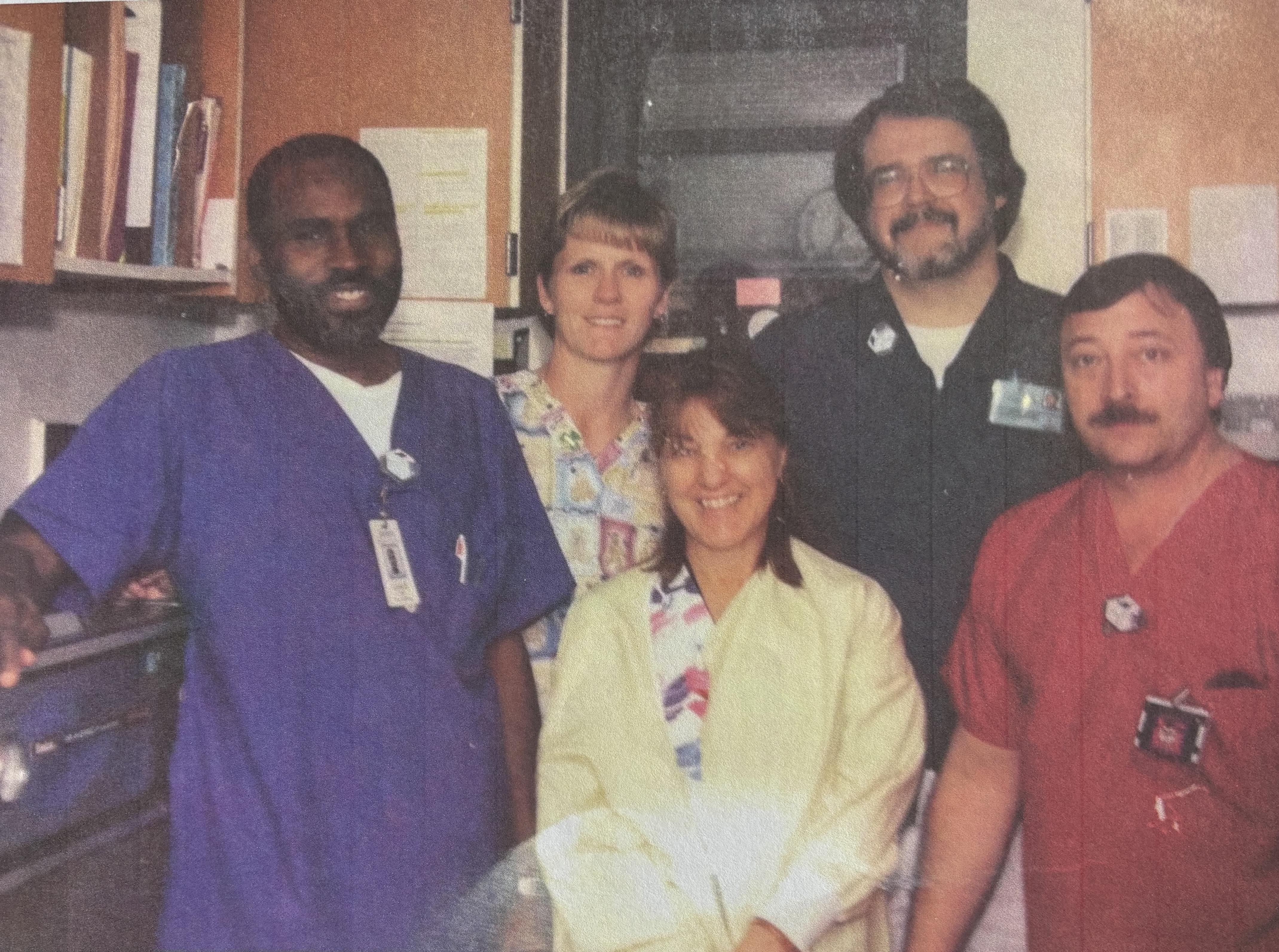A group of medical personnel posing for a photo