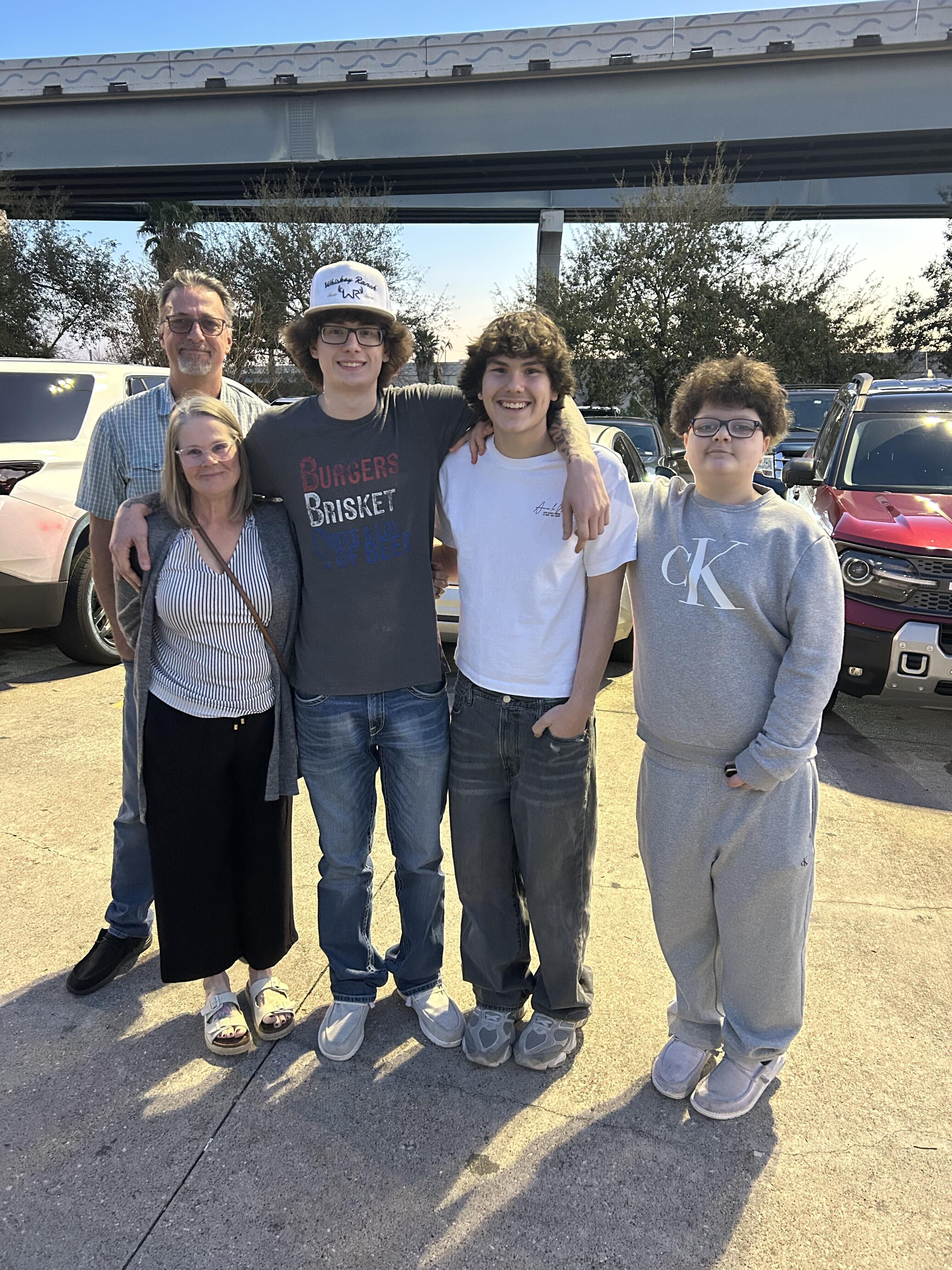 A group of people posing for a photo