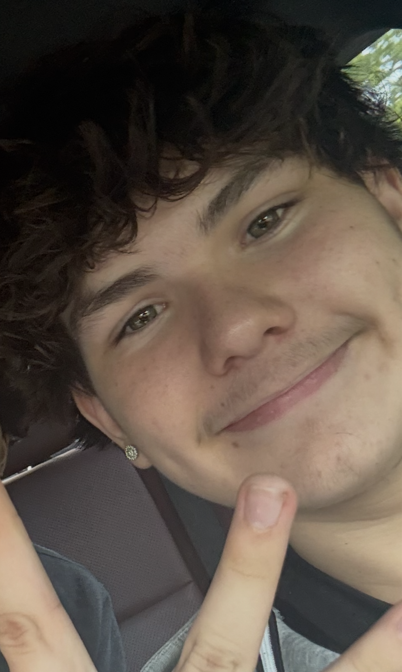 A man taking a selfie