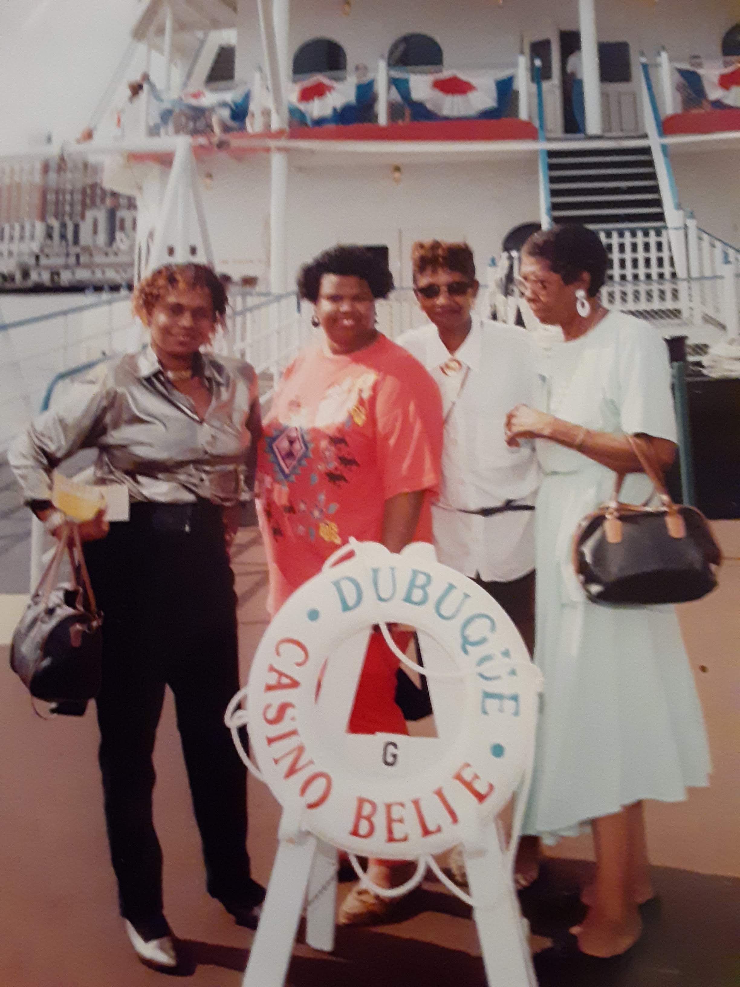 A group of women posing for a photo