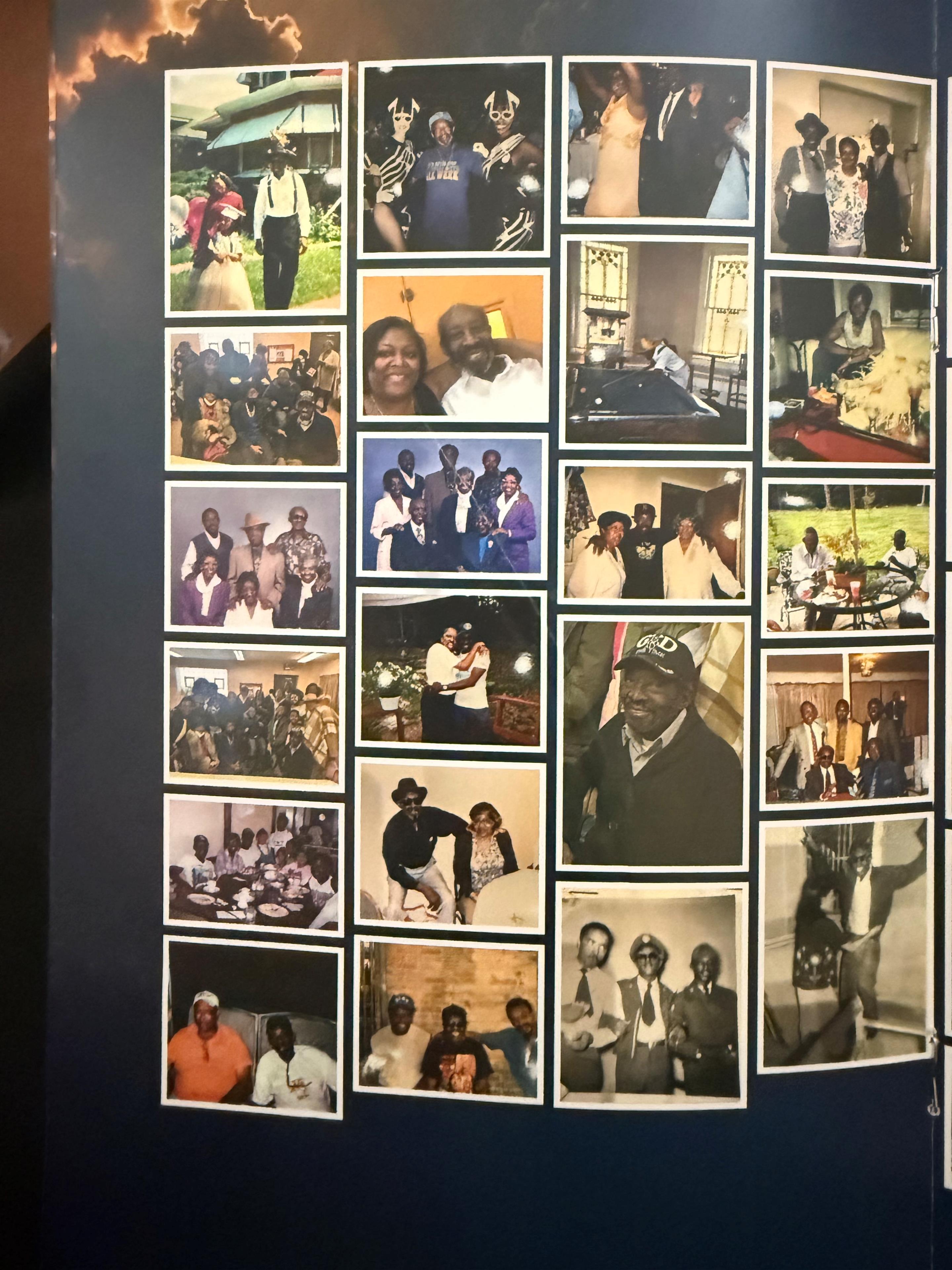 A collage of photos of people