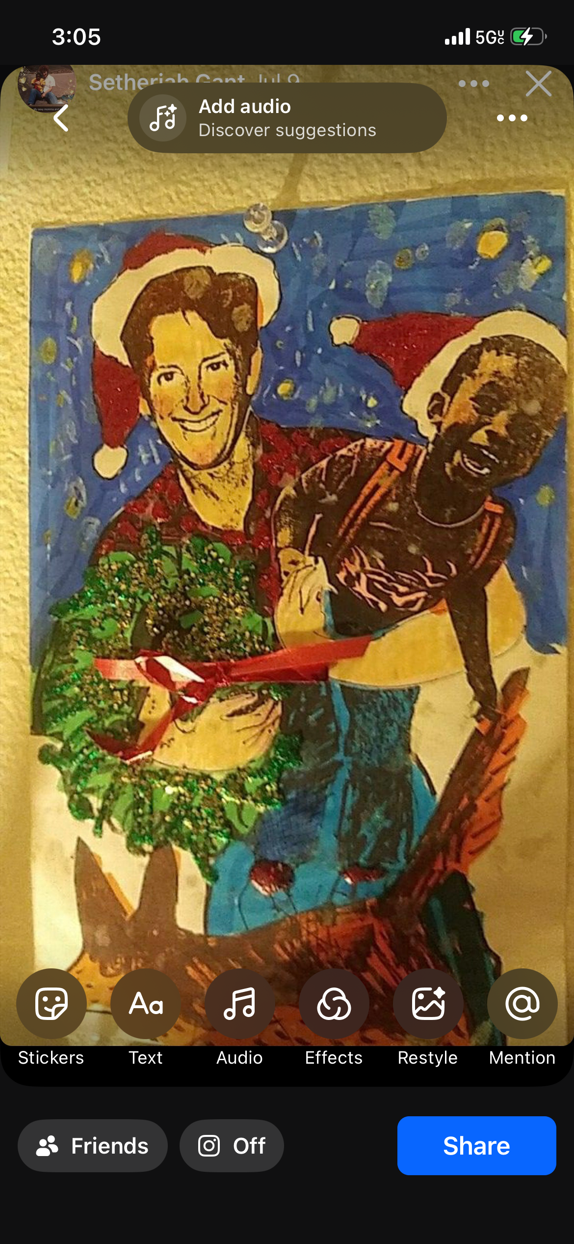 A man holding a child