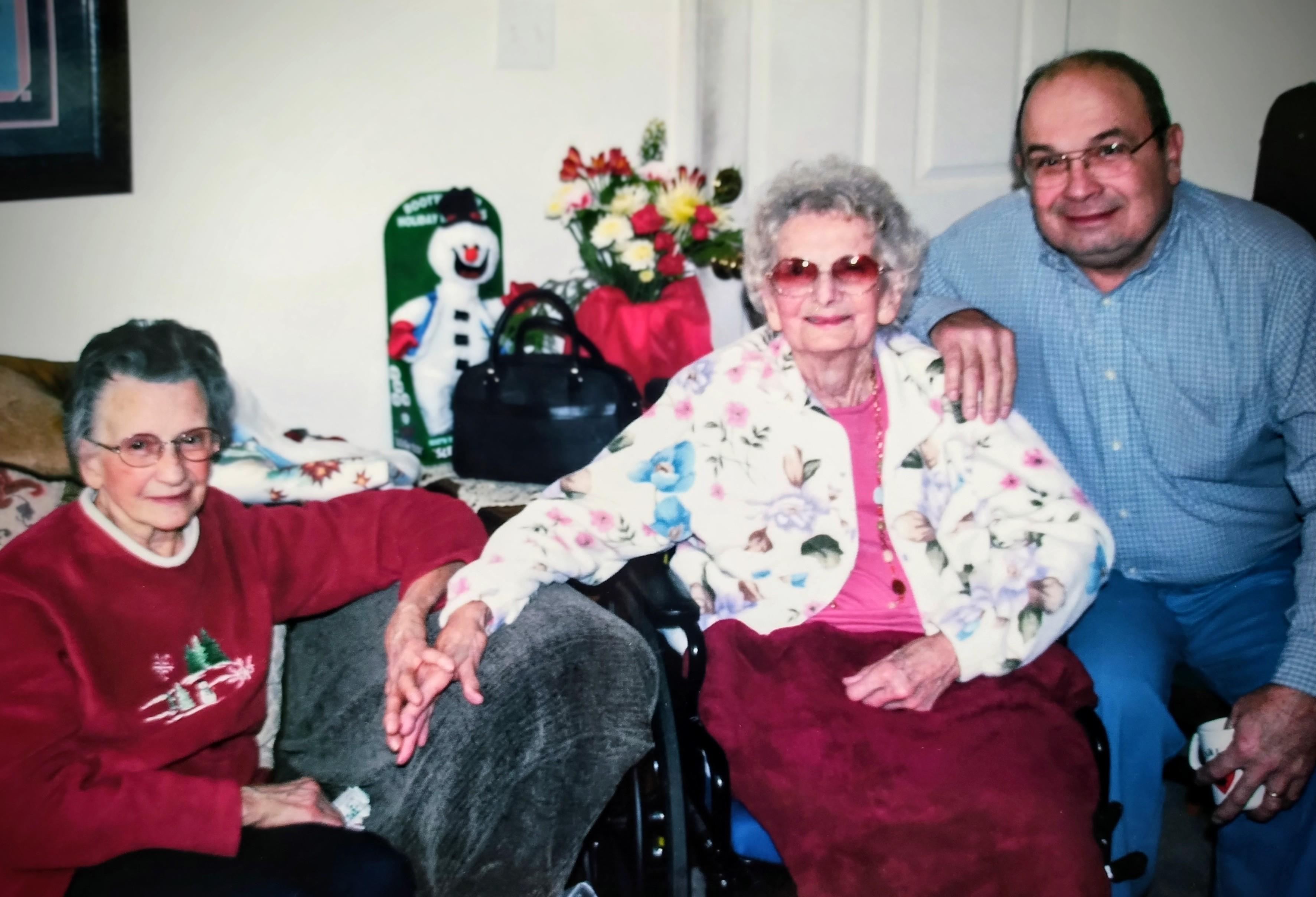 A group of people sitting together