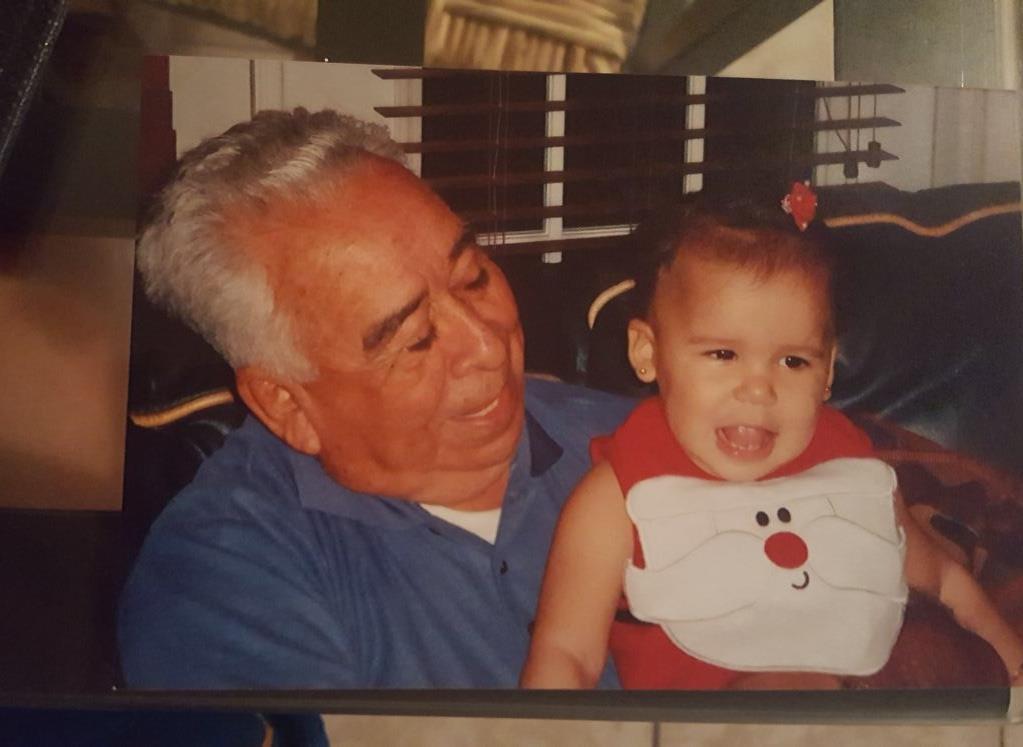 A man holding a baby