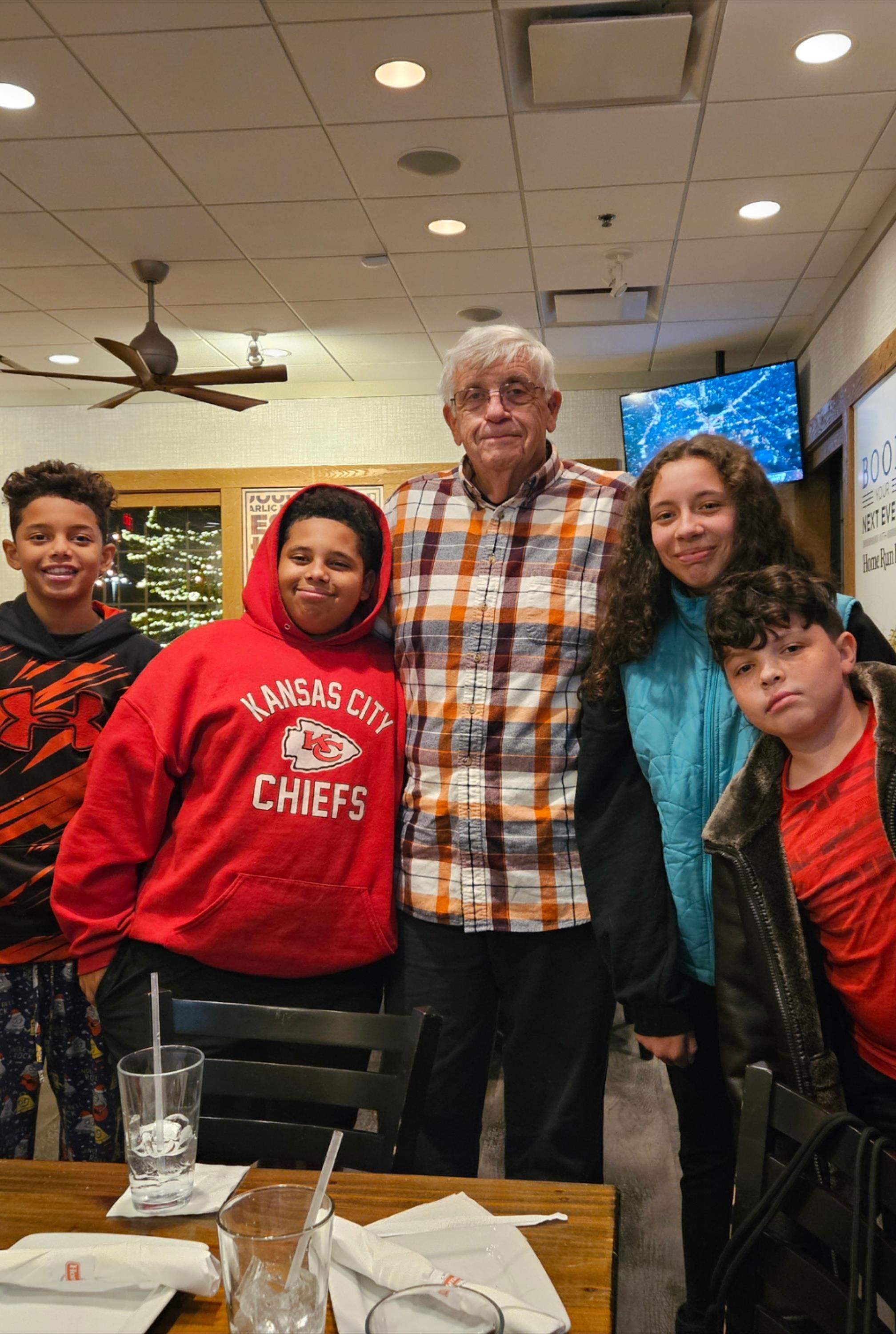 A group of people posing for a photo