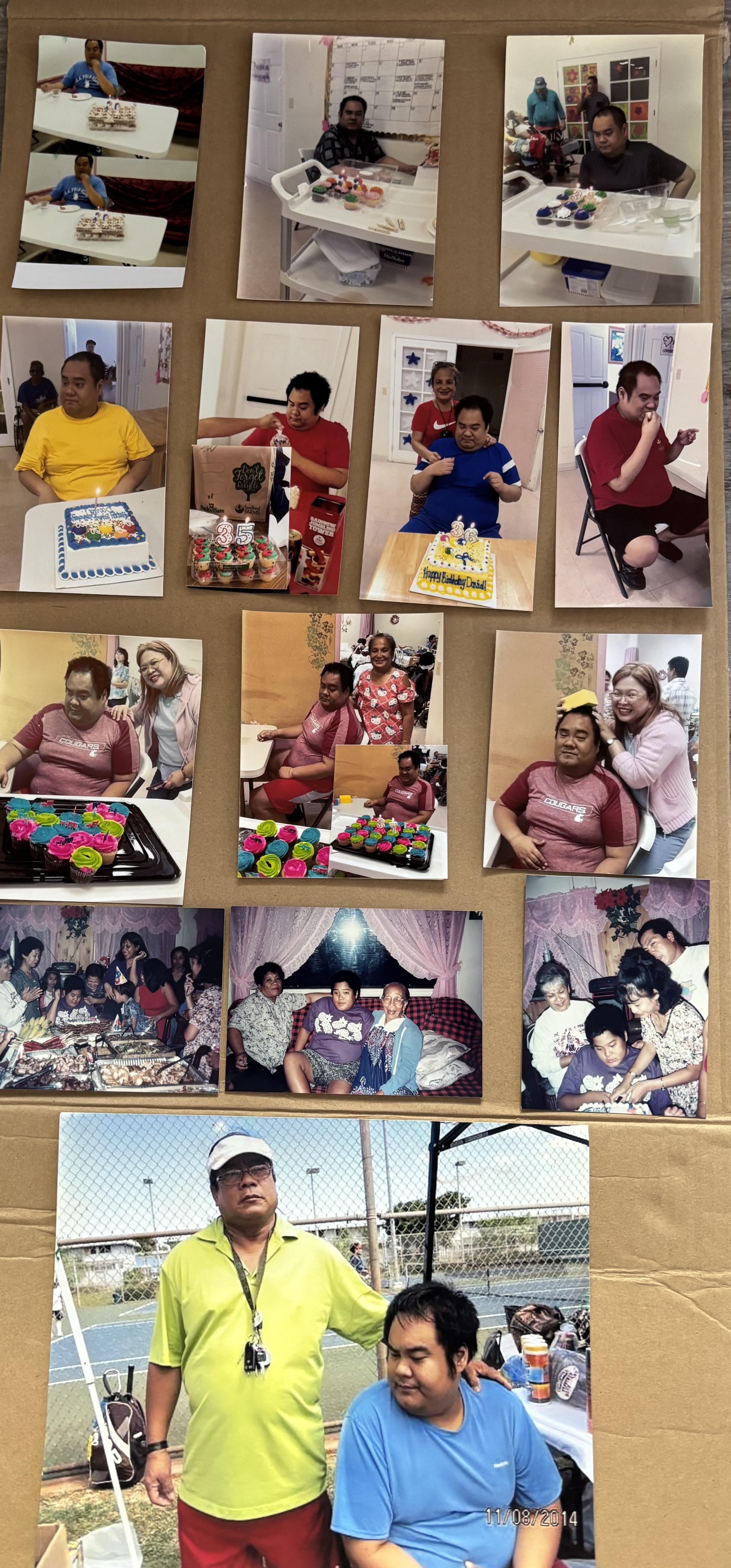 A collage of photos of people